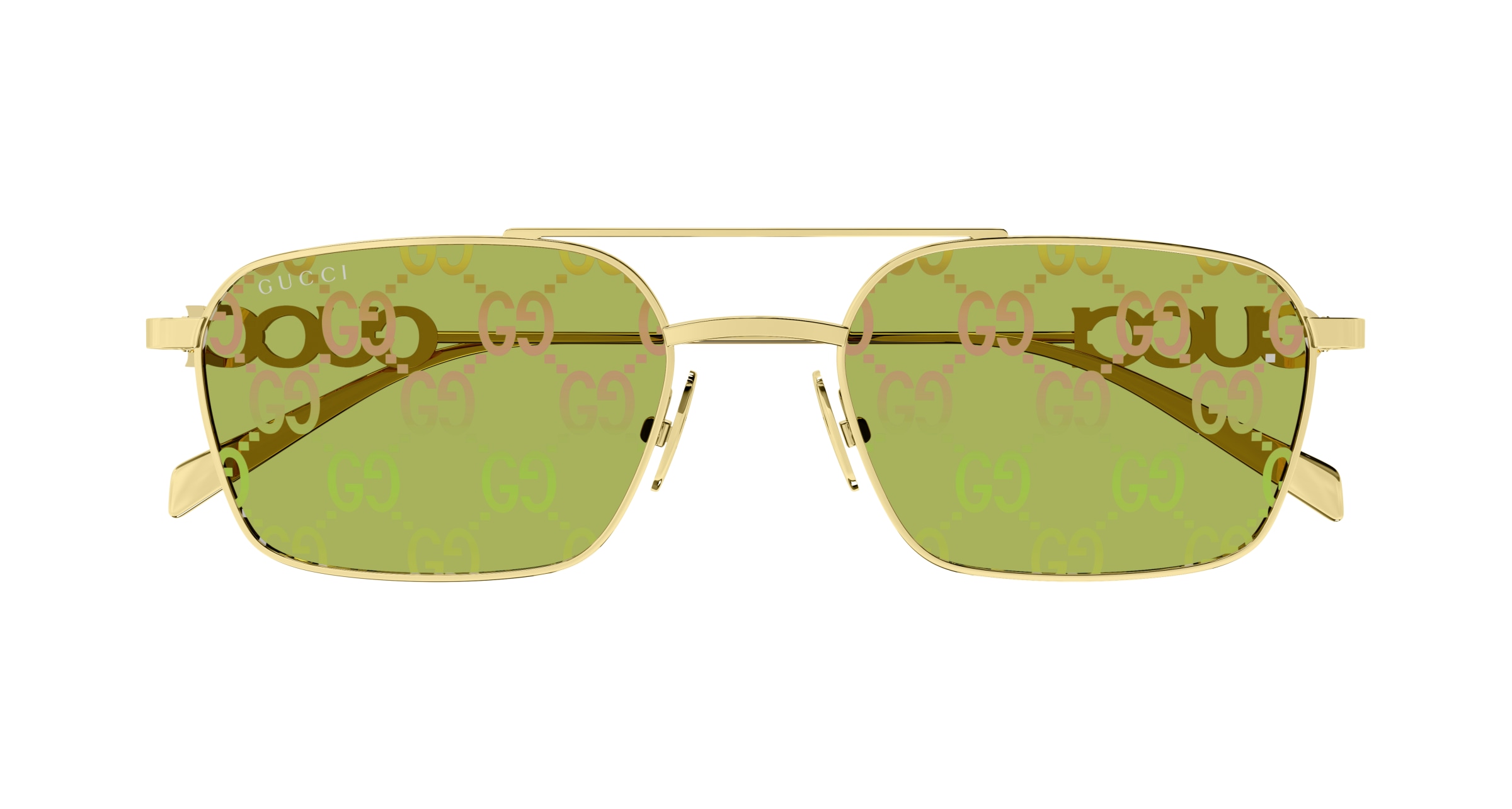 GUCCI-1804S/S 002 GOLD-GOLD-GREEN 54*19, , hi-res image number 1
