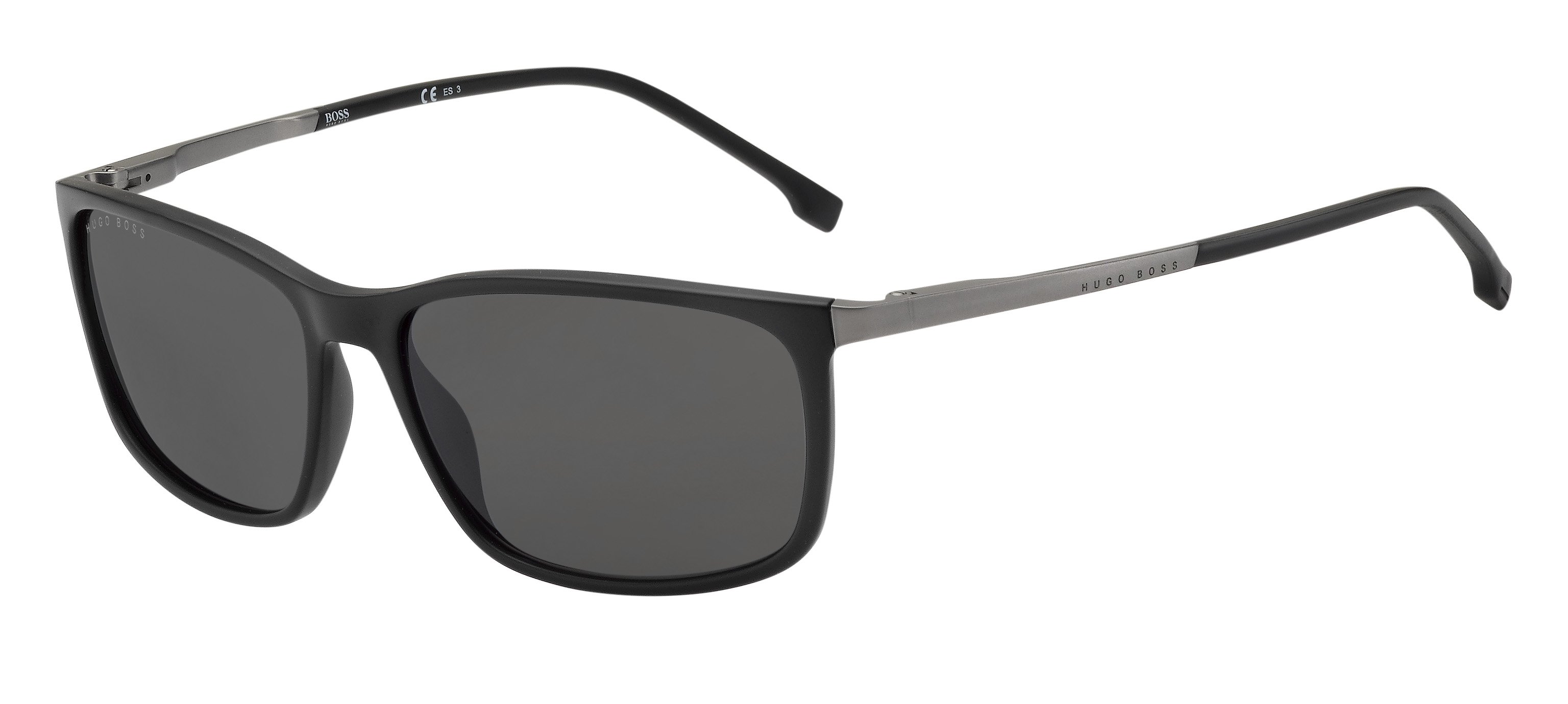 BOSS-1248/S/IT/S 003*IR MTTBLACK(GREY 60*16, Negro, hi-res image number 0