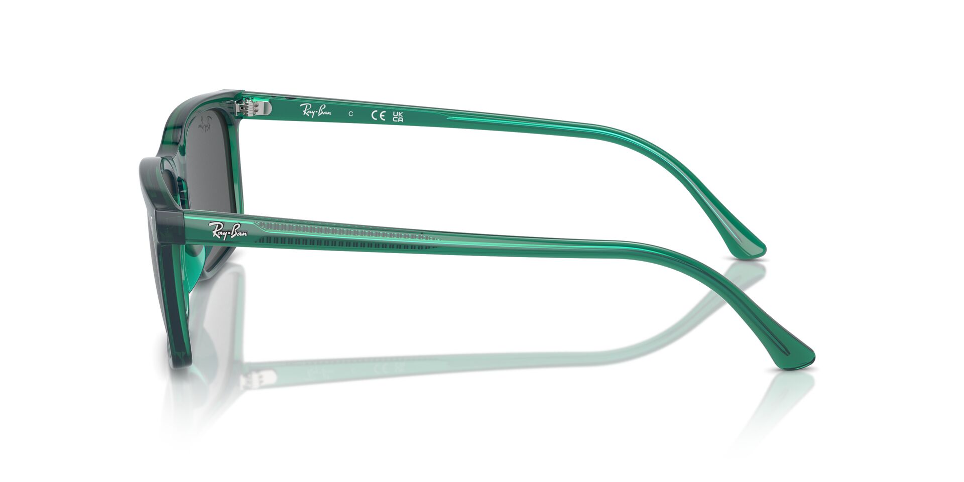 RB-4435 6615B1 TRANSPARENT GREEN(DARK GREY 59*18, Verde transparente, hi-res image number 2