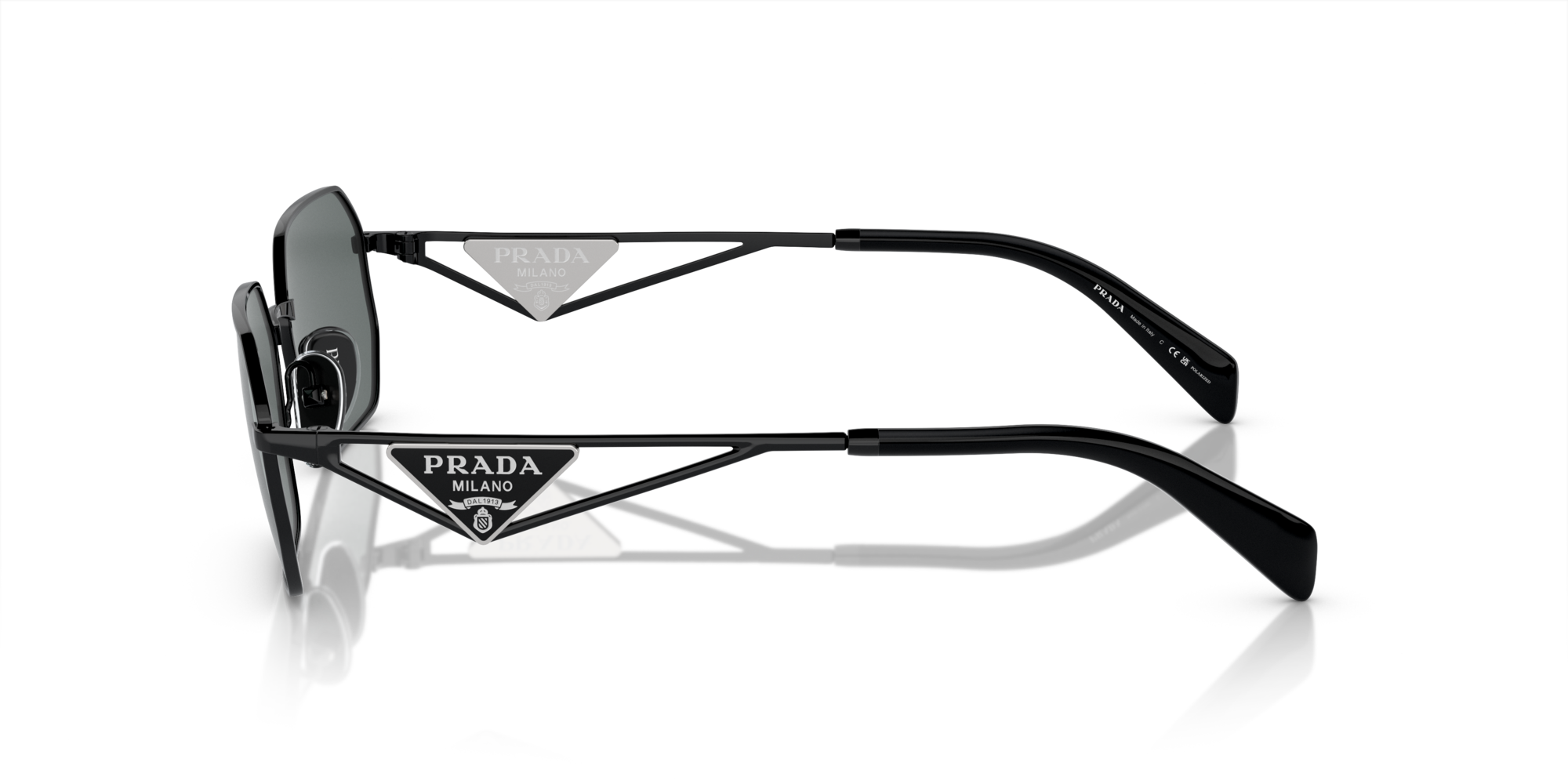 PRADA-A51S/S 1AB5Z1 BLACK (BLACK GREY POLAR) 58*17, Negro, hi-res image number 2