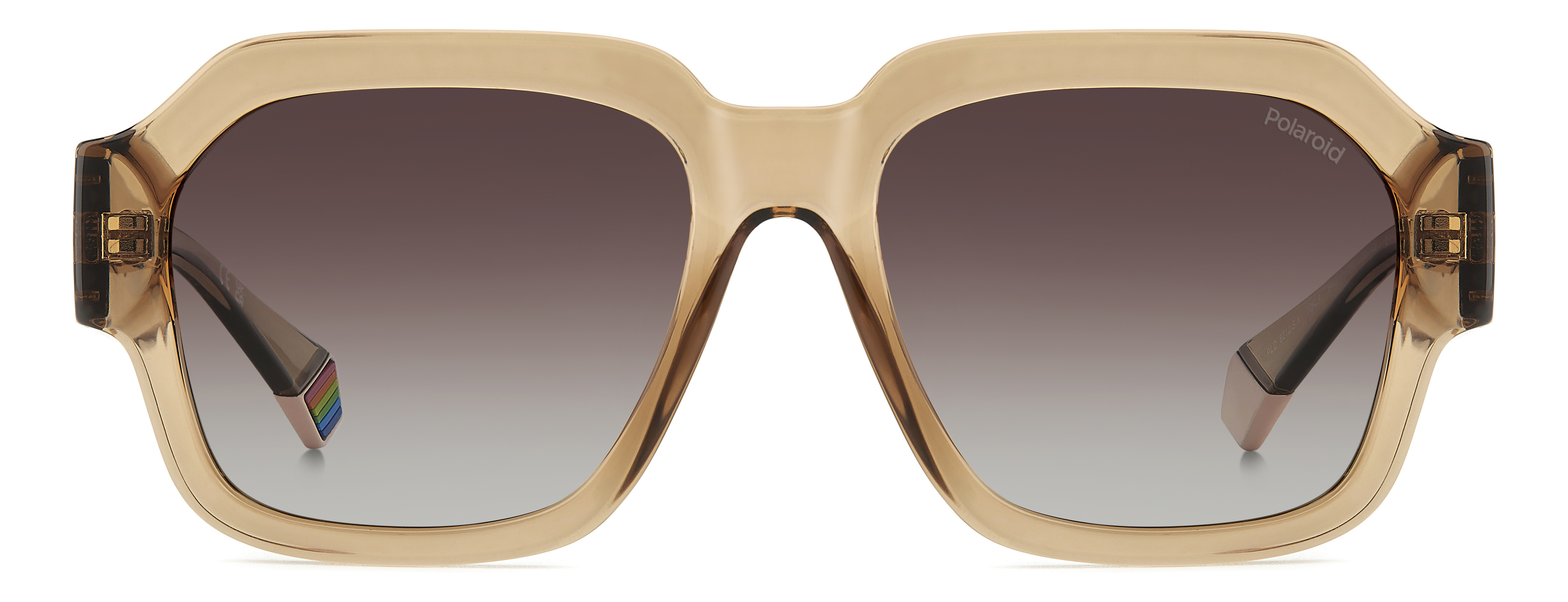 POLAROID-6212/S/X/S 10A*LA BEIGE(BROWN SHADED POLARIZED 54*17, Beige, hi-res image number 1