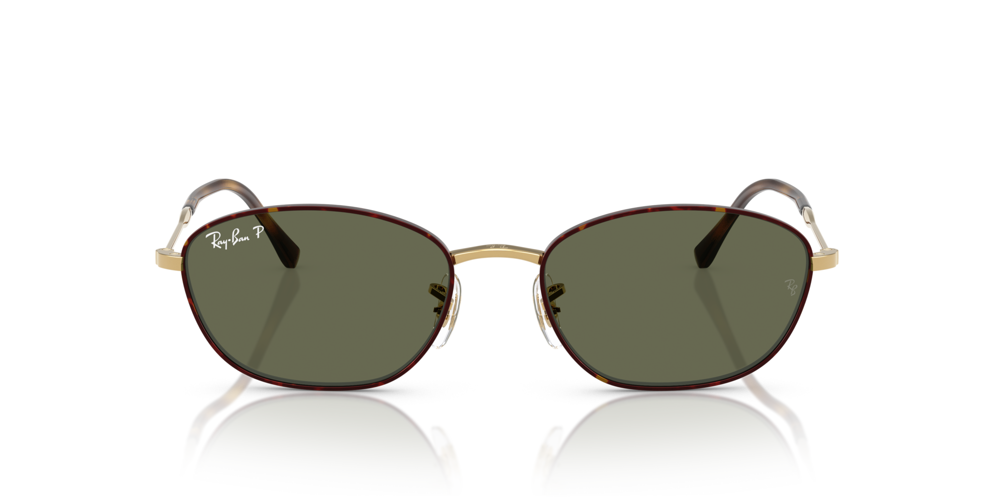 RB-3749 927358 HAVANA ON GOLD(GREEN POLAR 55*18, Havana | Dorado, hi-res image number 1