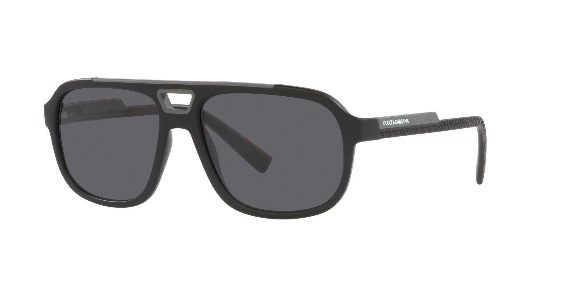 GABBANA-6179/S 252581 MATTE BLACK(POLAR DARK GREY 58*16, Negro, hi-res image number 0