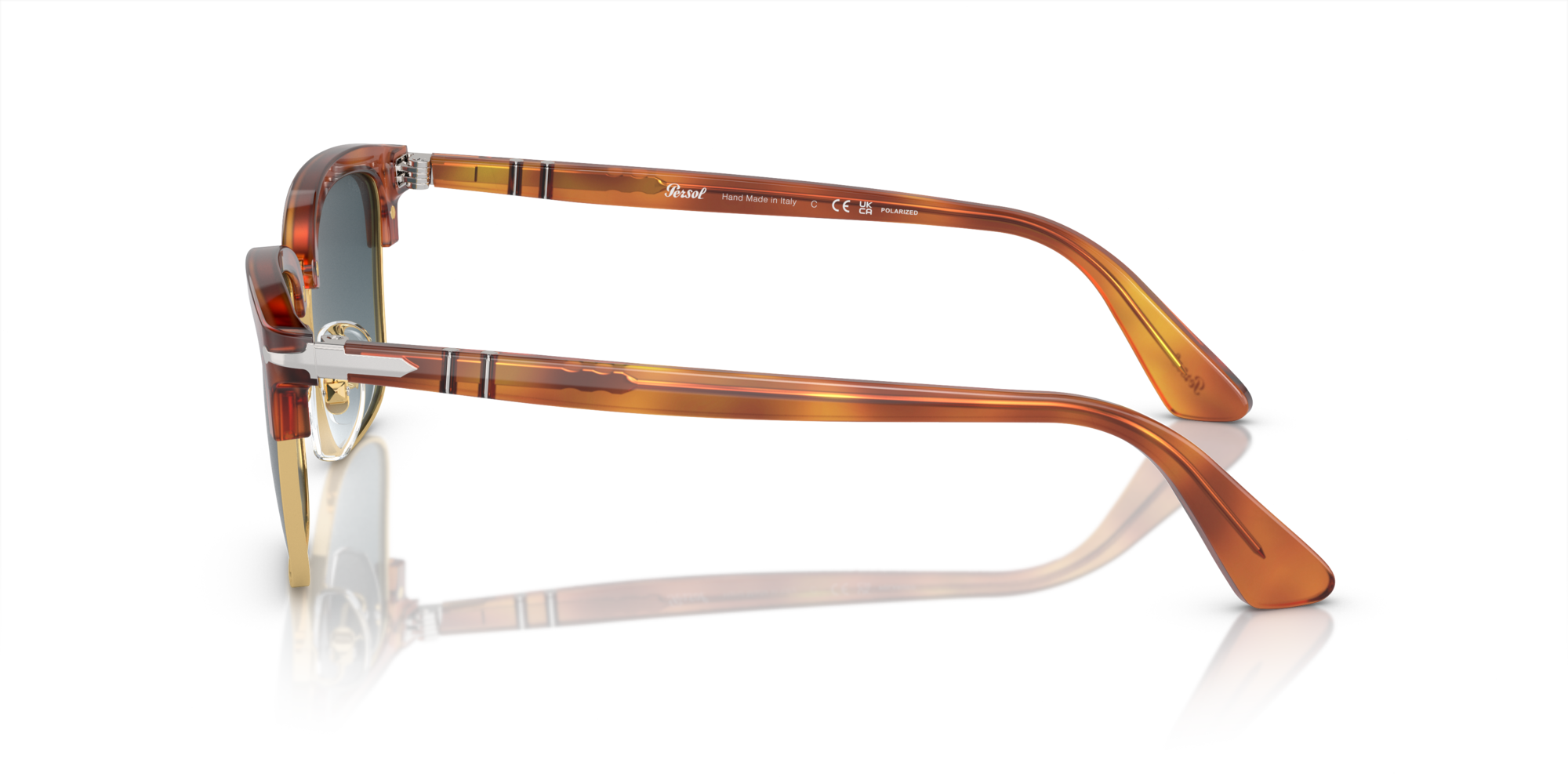 PERSOL-3327S/S 96/S3 TERRA DI SEINA(POLAR LIGHT BLUE GRADIENTE 54*20, Marrón, hi-res image number 2