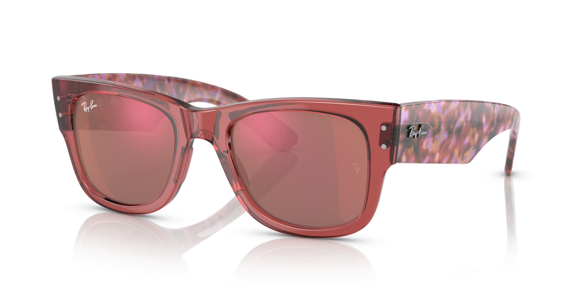RB-0840S/S 66372K PINK TRANSPARENTE 51*21, Rosa transparente, hi-res image number 0