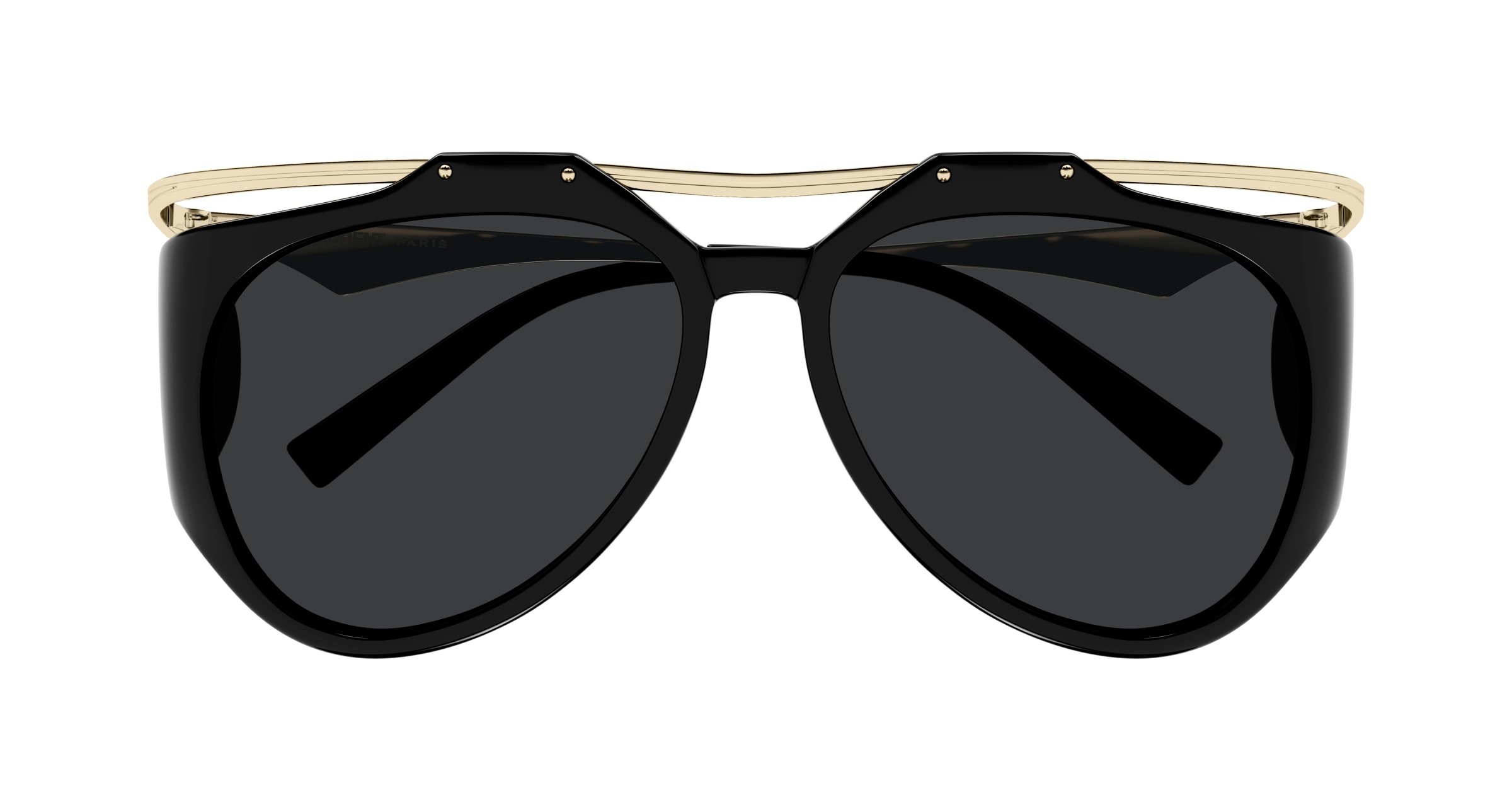 SAINT-LAURENT-SLM137/S 001 BLACK-GOLD-BLACK 55*14, , hi-res image number 1