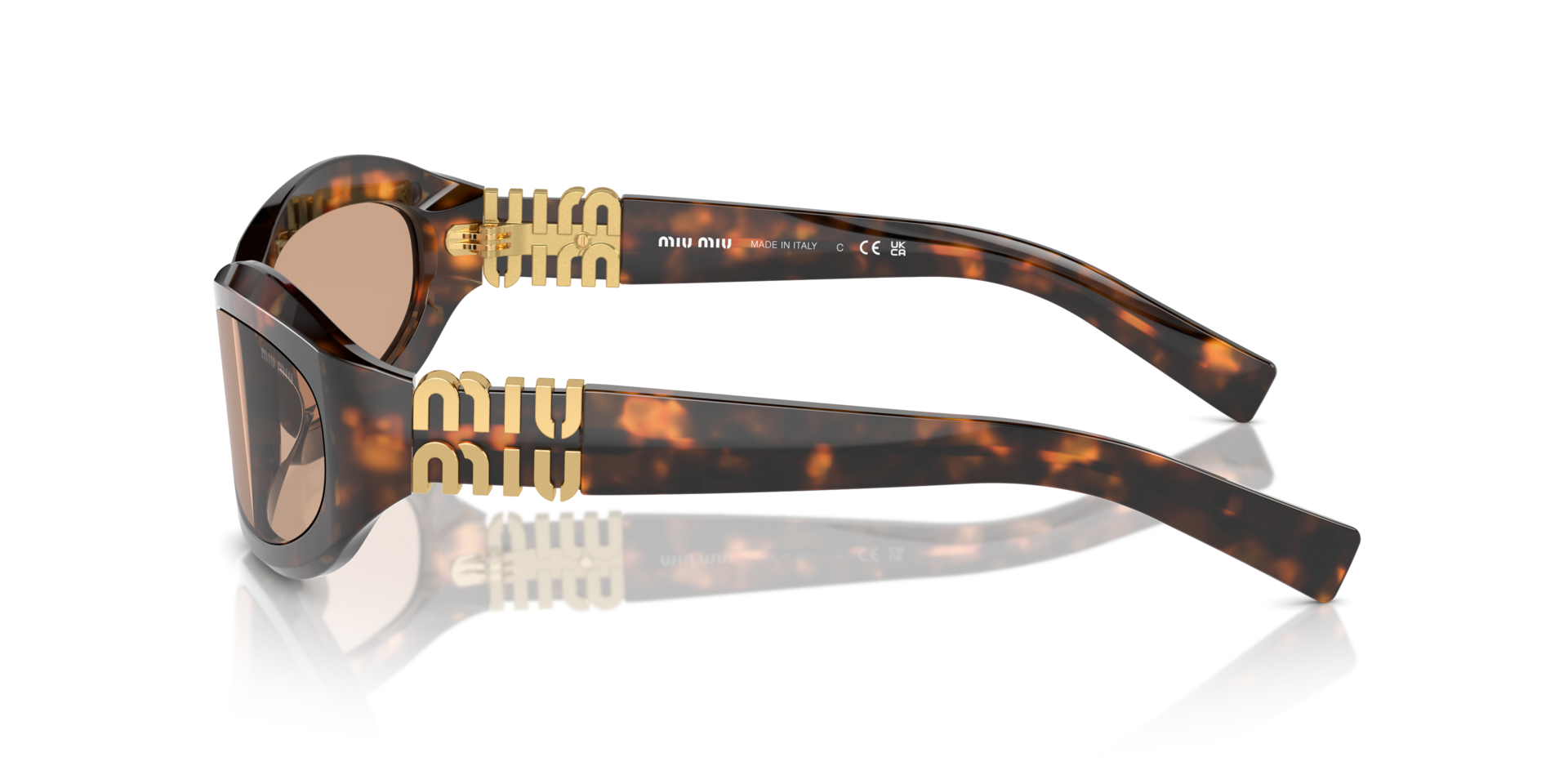 MIUMIU-14ZS/S 14L90H HONEY HAVANA(DARK BROWN 59*17, , hi-res image number 3