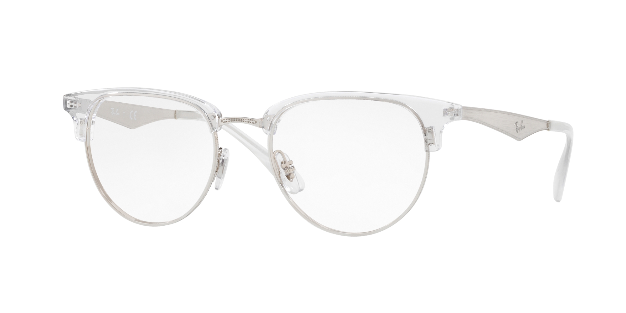 RAY-BAN RX 6396 2936, Plata-Transparente, hi-res image number 0