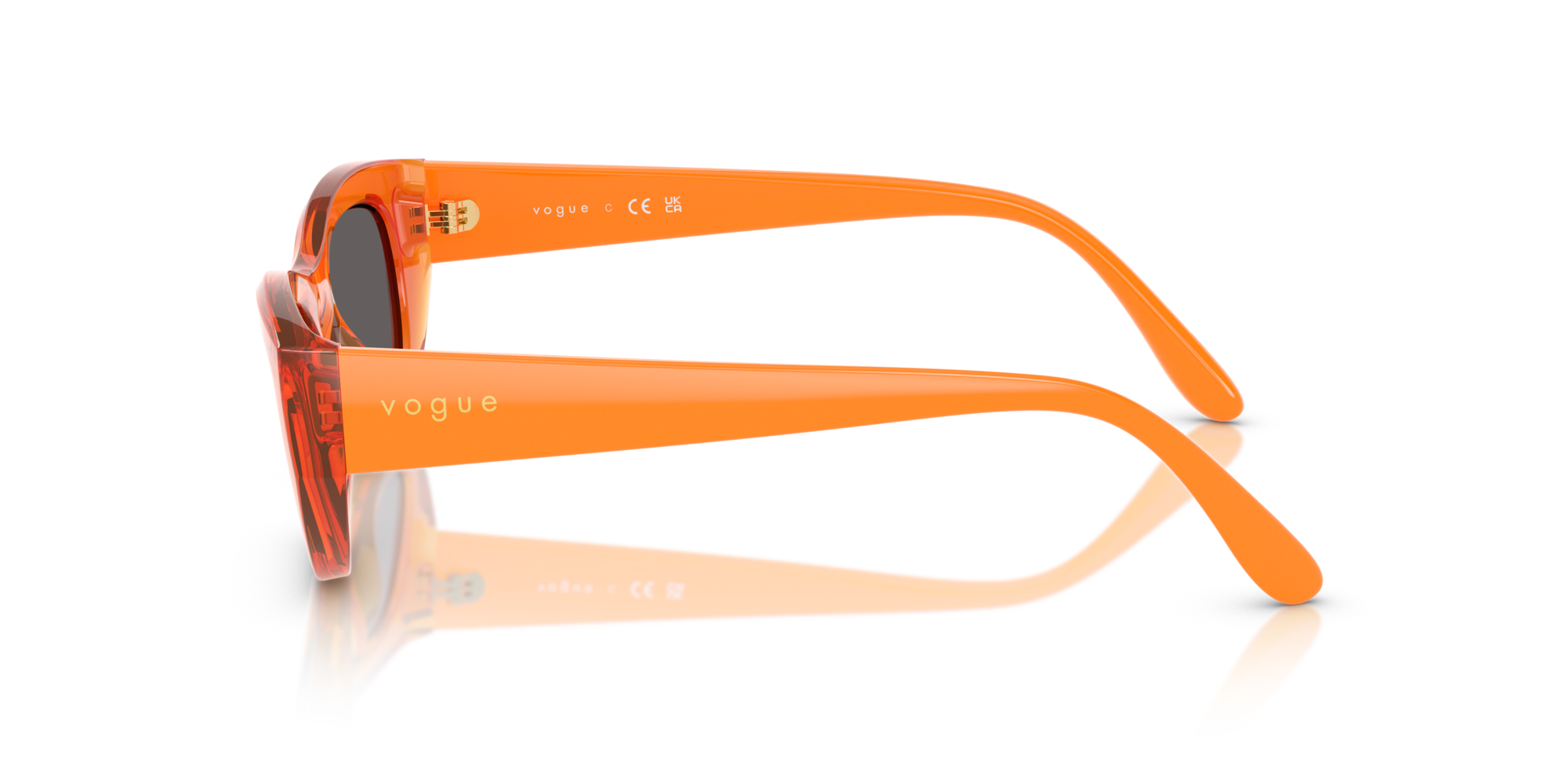 VOGUE-5616S/S 318287 TRANSPARENT ORANGE 51*21, , hi-res image number 2