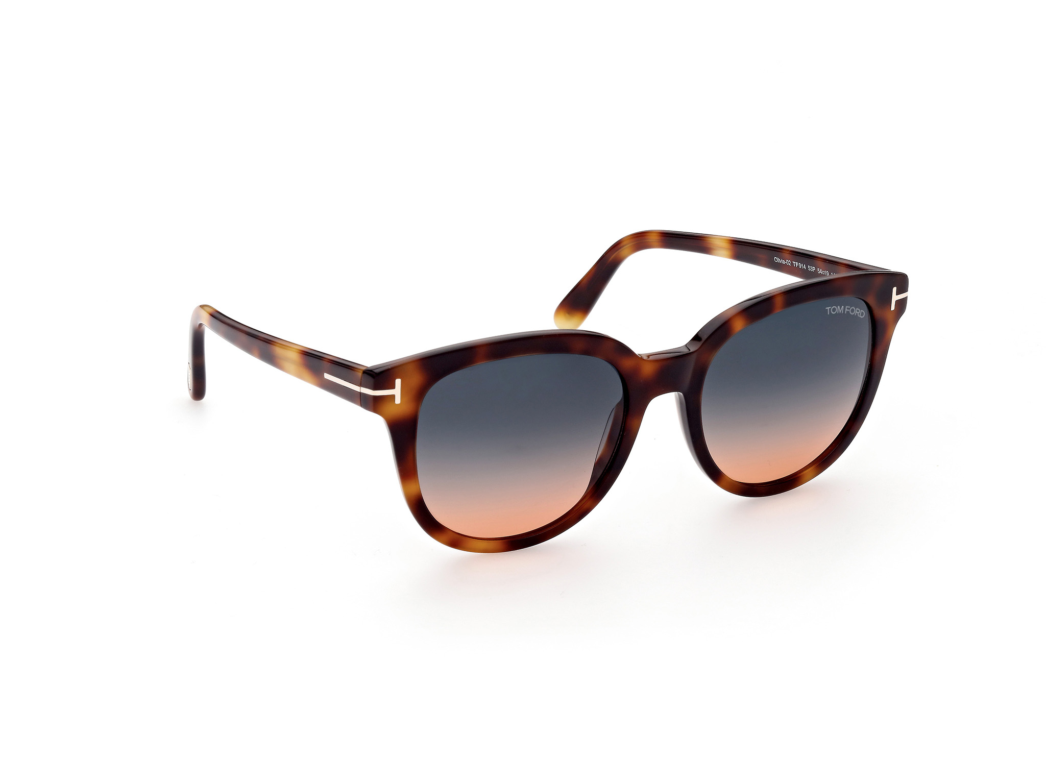 TOMFORD-0914/S 53P blonde havana (gradient green 54*19, Havana, hi-res image number 7