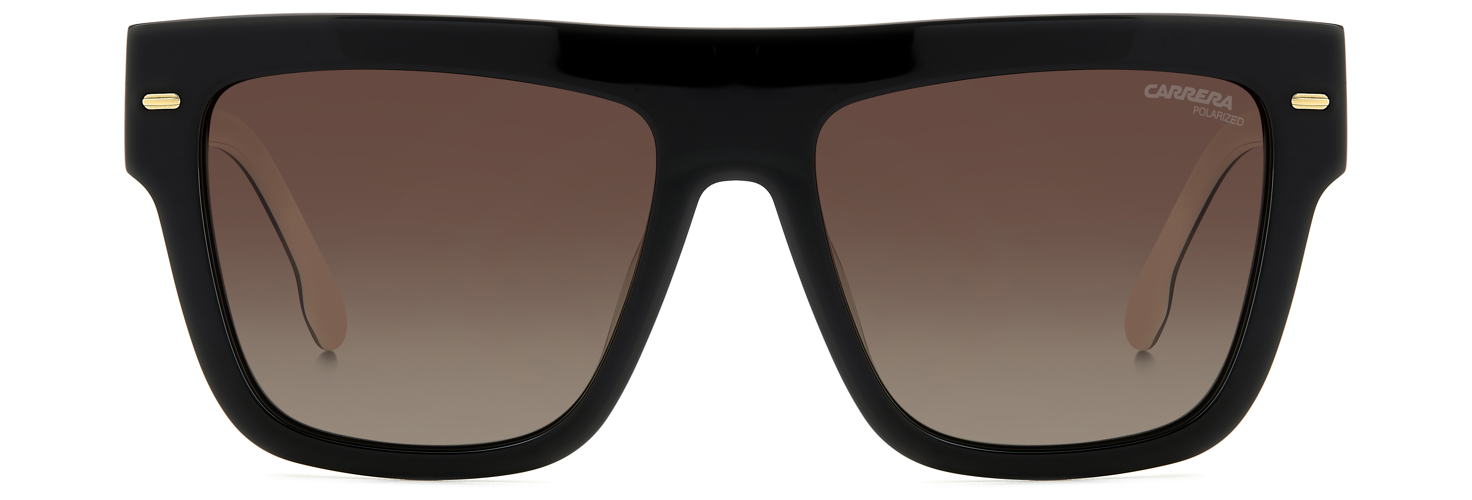 CARRERA-3016/S 80S*LA BLACK WHITE(BROWN SHADED POLARIZED 55*17, Negro | Blanco, hi-res image number 1
