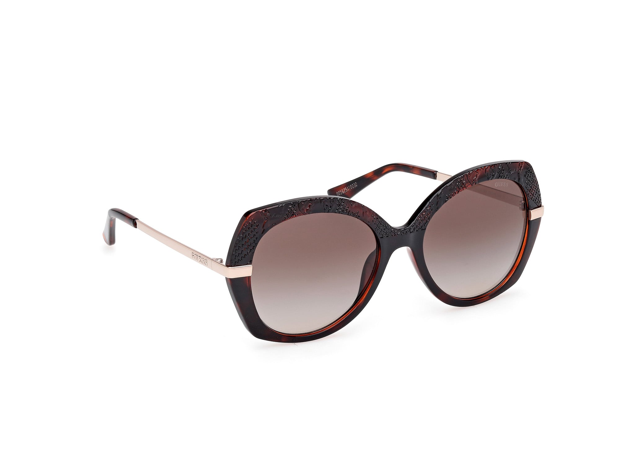 GUESS-00215/S 52F dark havana 55*18, Havana, hi-res image number 6
