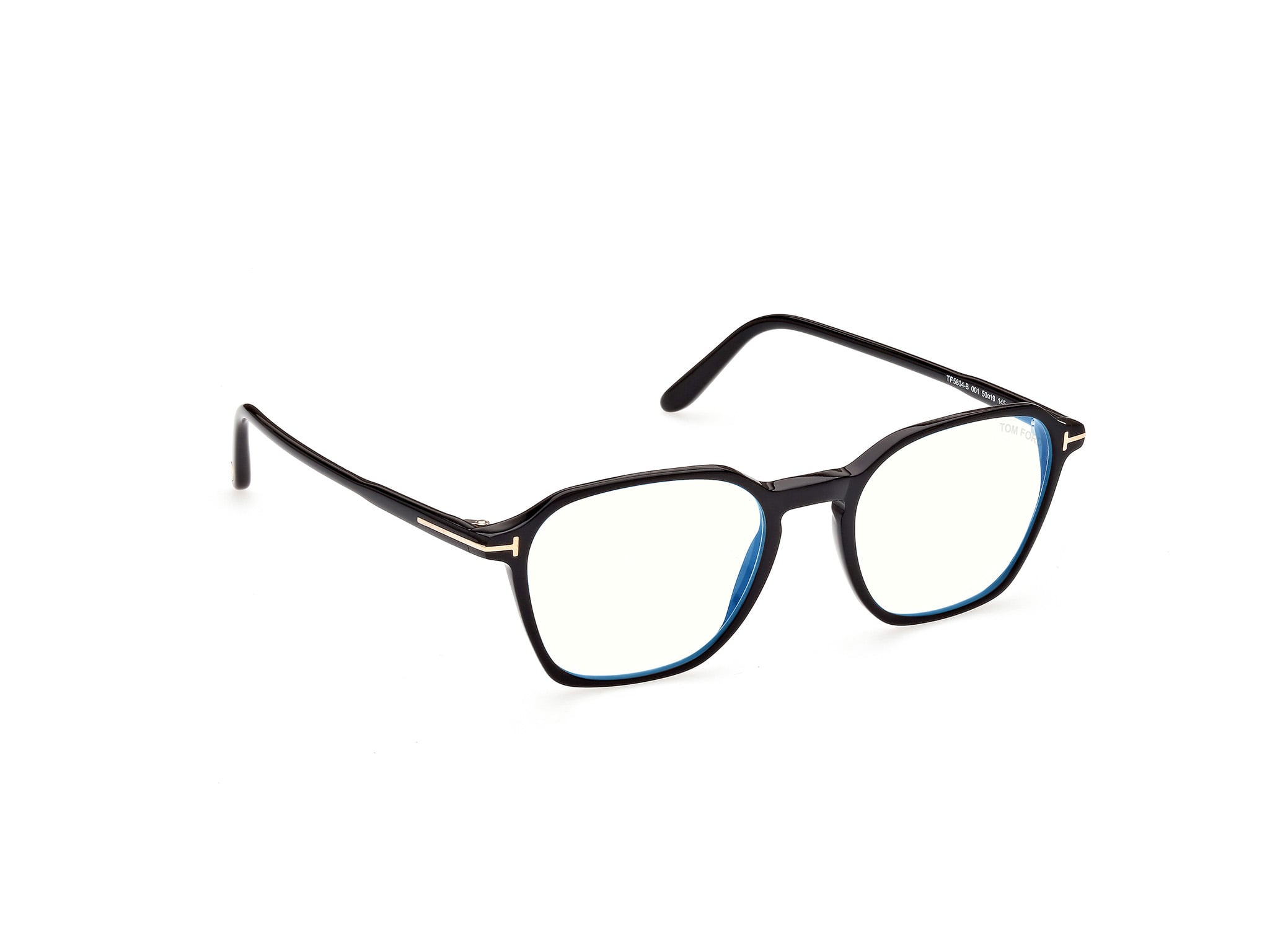 TOMFORD-5804B/G 001 shiny/black 50*19, Negro, hi-res image number 6