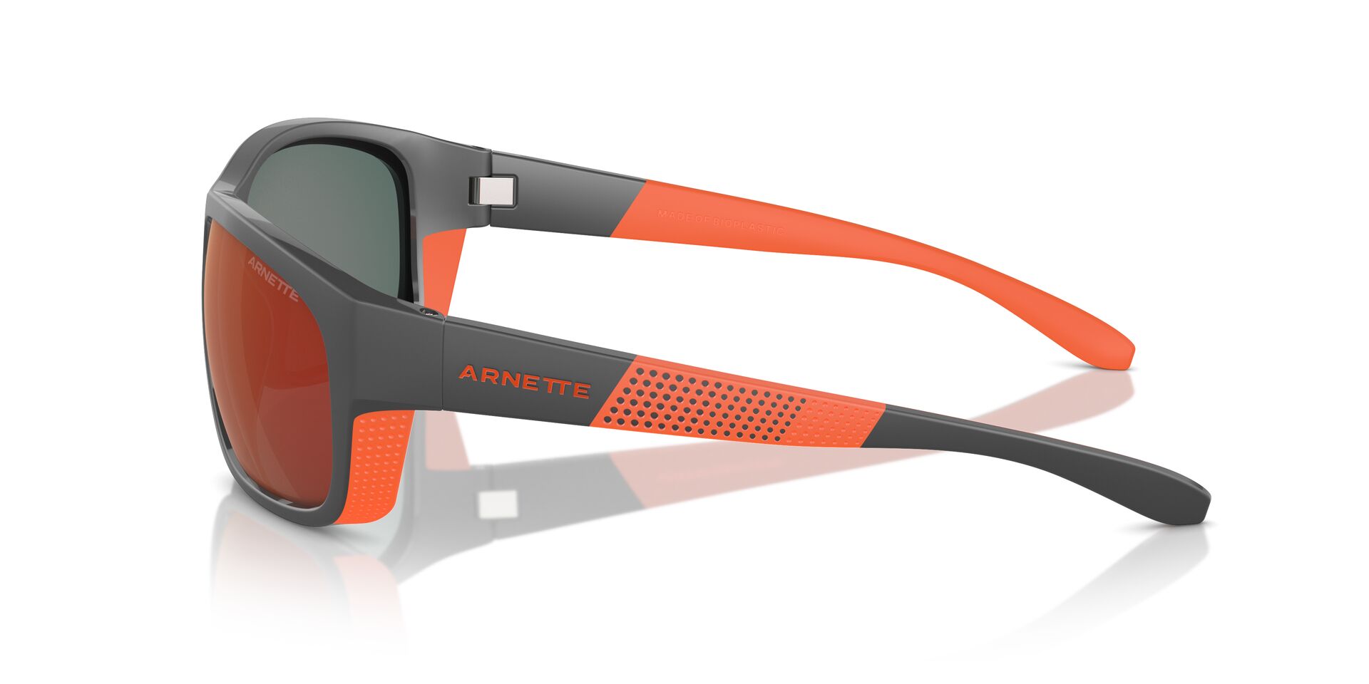 ARNETTE-4337 28706Q MEDIUM GREY/ORANGE MATTE/SHINY(GREY MIRROR ORANGE/YELLOW 63*16, Gris | Naranja mate, hi-res image number 2