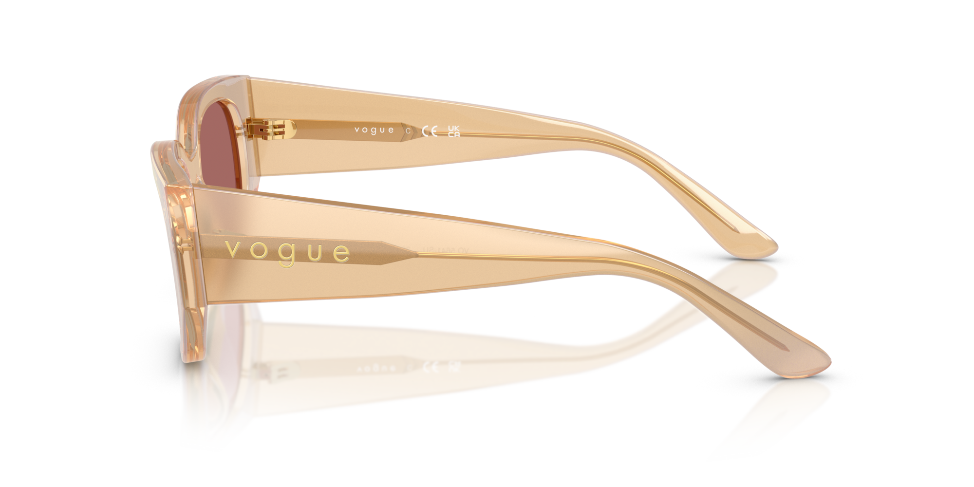 VOGUE-5641SU/S 323469 TRANSPARENT PEARL CREAM 53*18, Perla transparente, hi-res image number 2