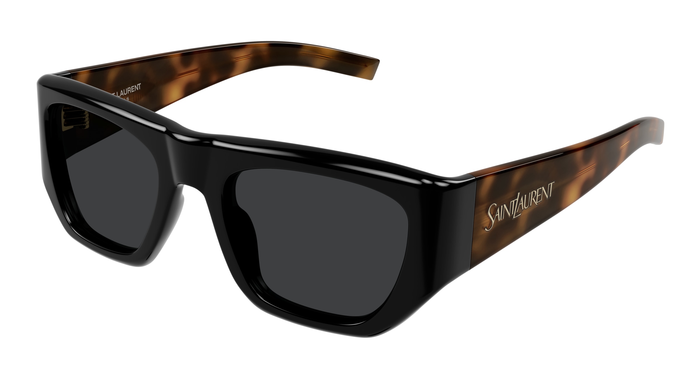 SAINT-LAURENT-SL740/S 004 BLACK-HAVANA-BLACK 52*21, Negro | Havana, hi-res image number 0