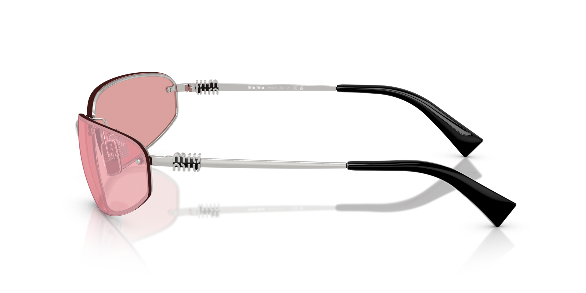 MIUMIU-A50S/S 1BC70J SILVER (PINK MIRROR 69*15, Plata, hi-res image number 4