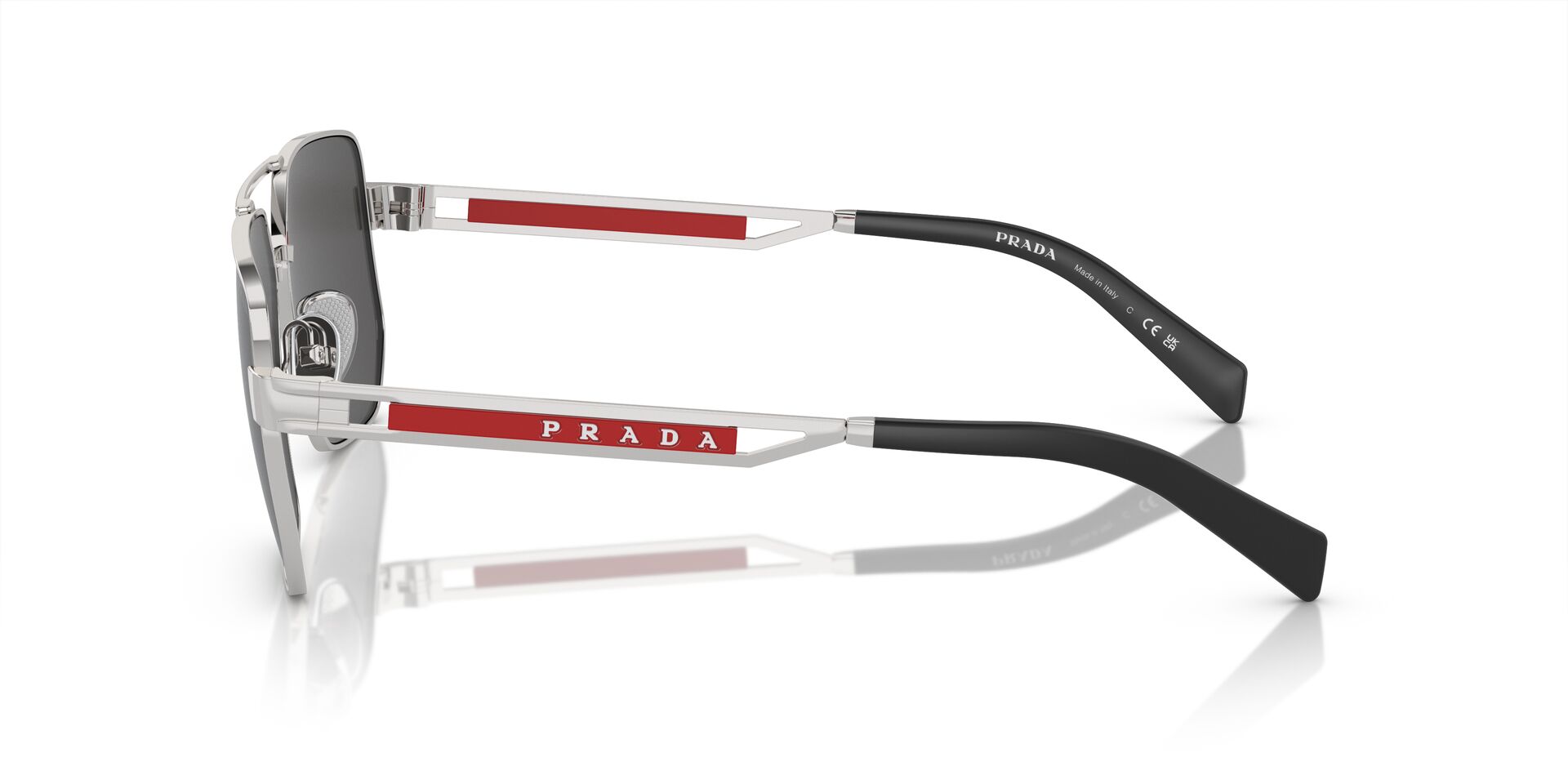 PRADA-SPORT-51ZS/S 1BC06F SILVER(DARK GREY 59*14, Plata, hi-res image number 2