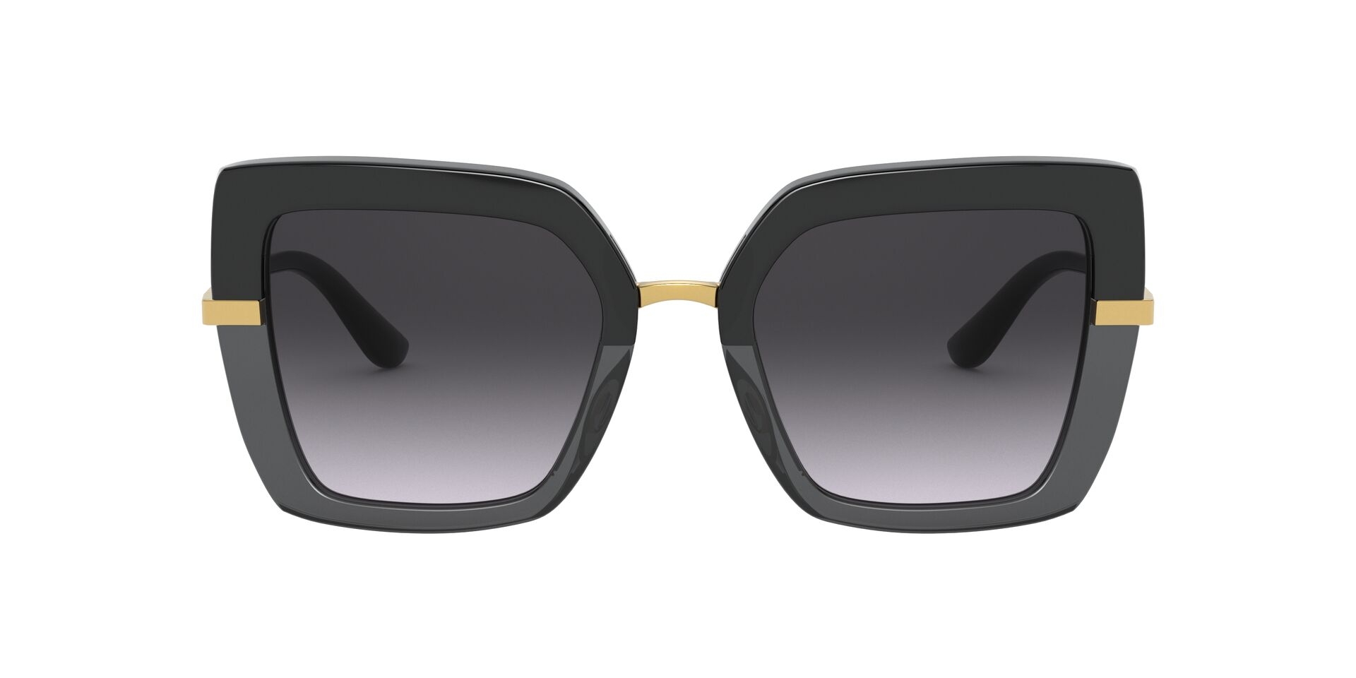 GABBANA-4373/S 32468G TOP BLACK ON TRANSPARENT BLACK(GREY GRADIEN 52*21, Negro, hi-res image number 1