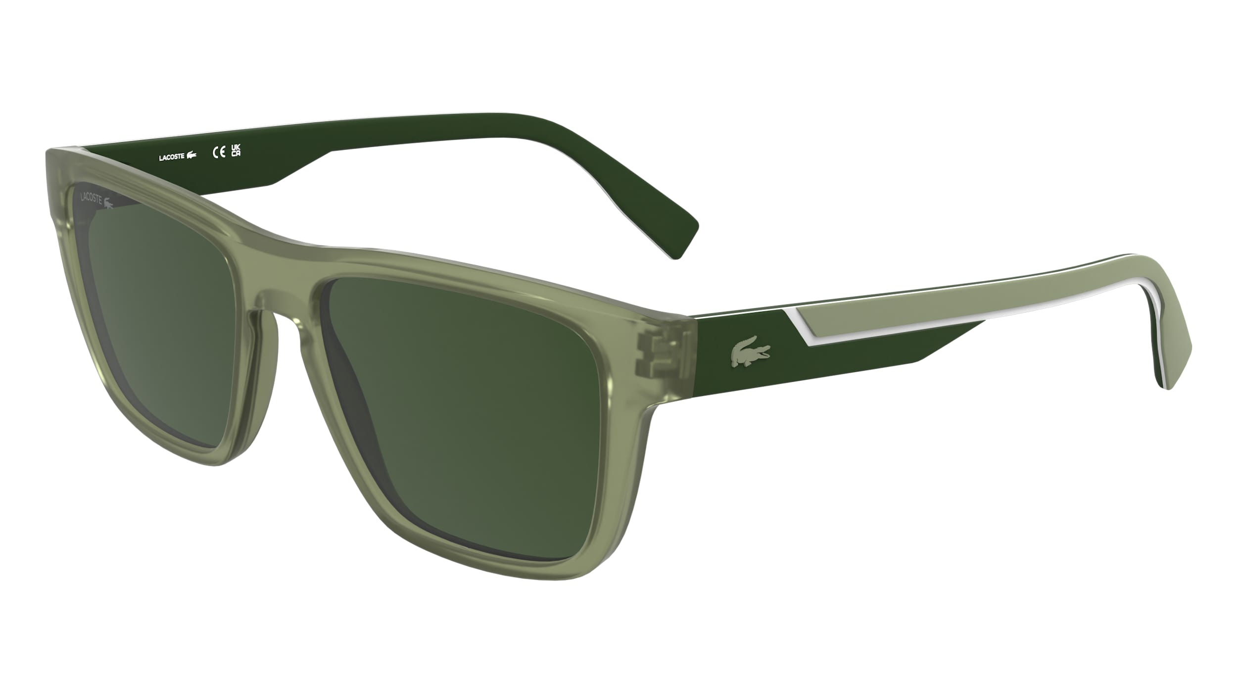 LACOSTE-L6058S/S 301 MATTE KHAKI 54*17, Caqui mate, hi-res image number 0
