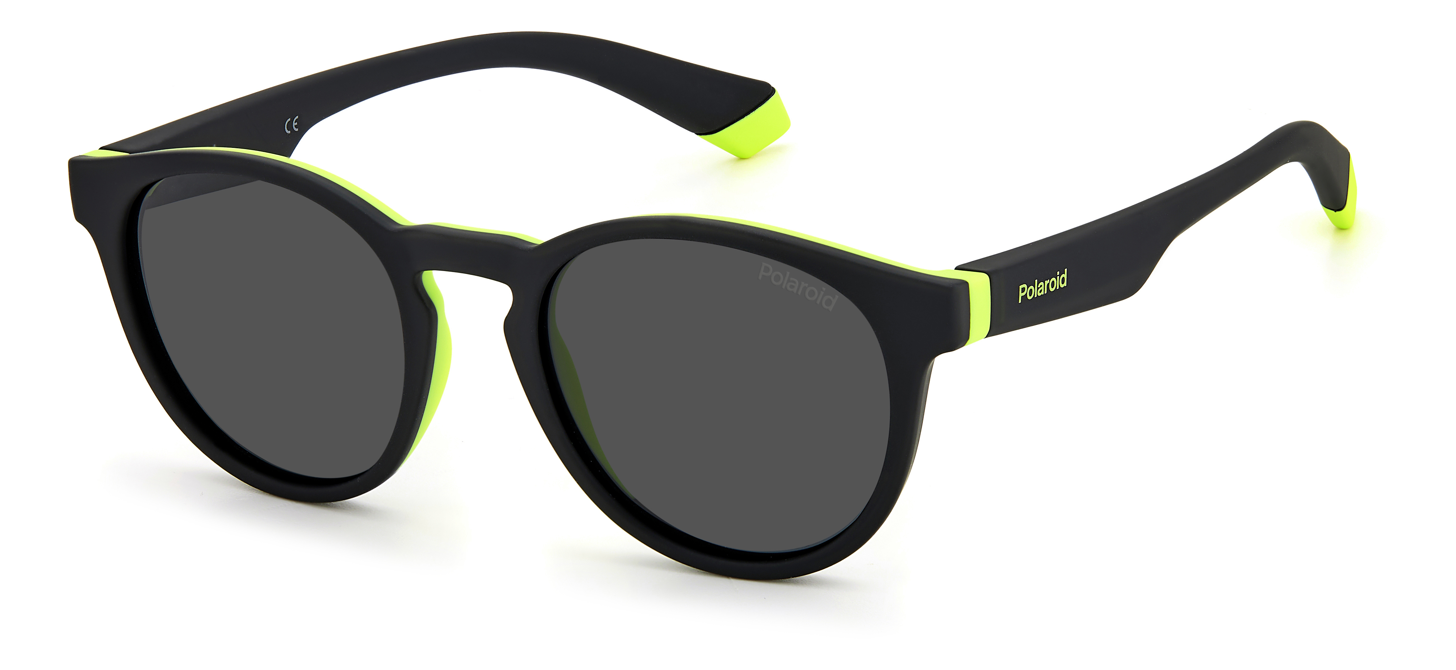 POLAROID-KIDS-8048/S 71C*M9 BLACK YELLOW(GREY POLARIZED 45*18, Negro, hi-res image number 0