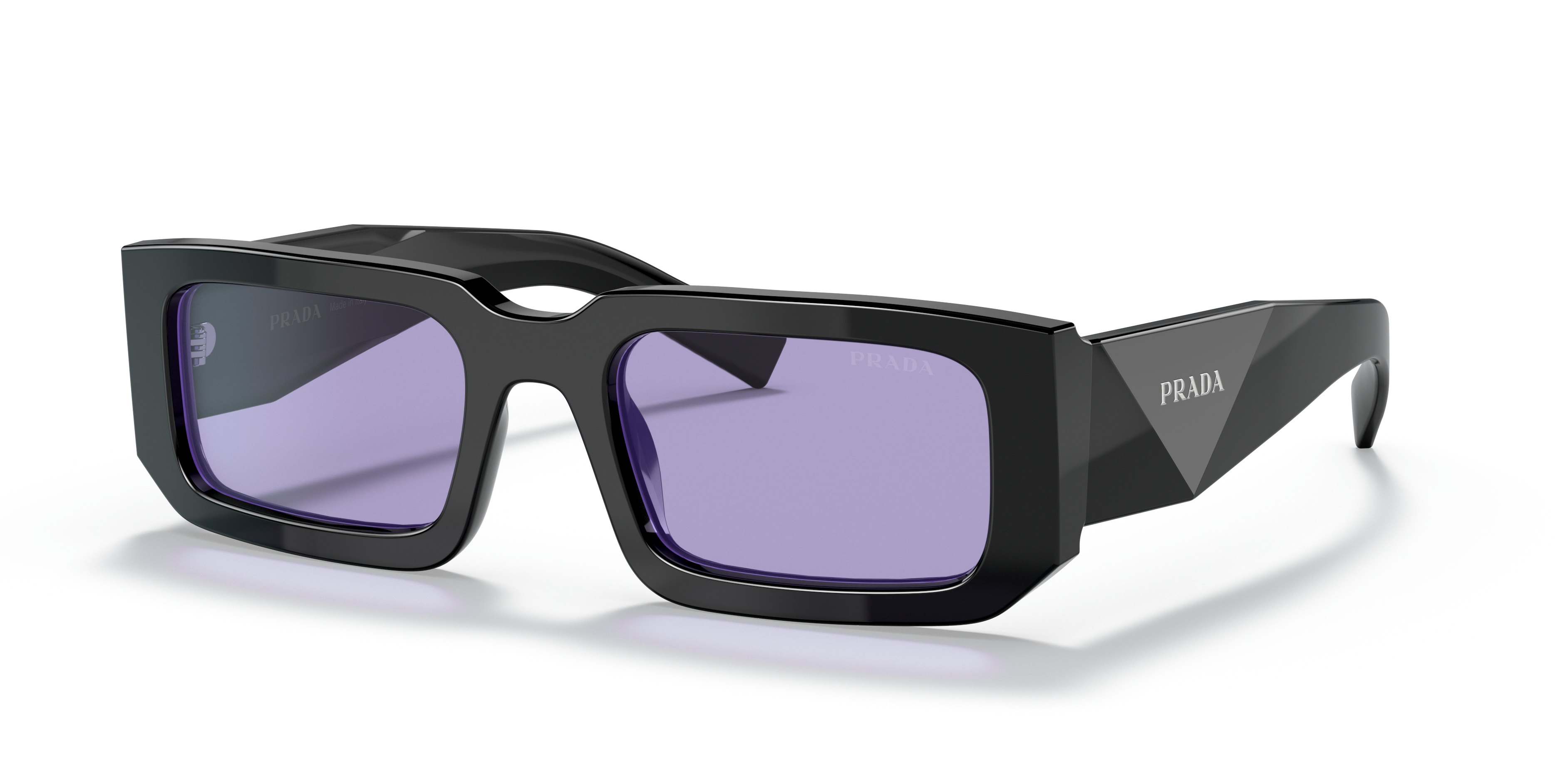 PRADA-06YS/S 02Z01O BLACK/BLUE VIOLET 53*21, Negro | Azul, hi-res image number 0