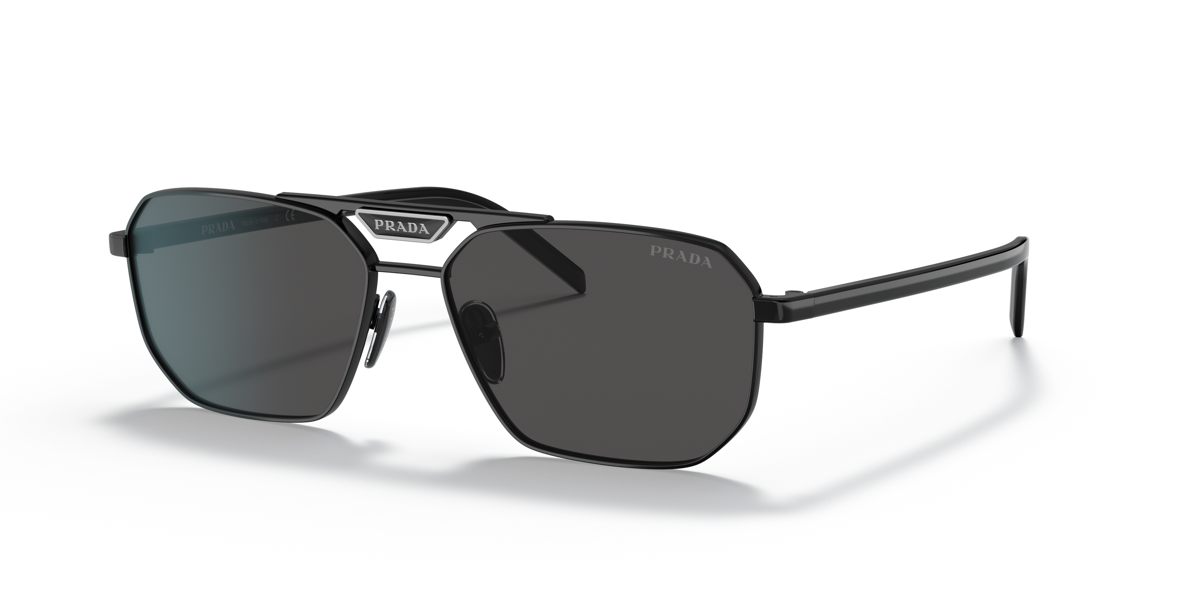 PRADA-58YS/S 1AB5S0 BLACK (GREY 57*15, , hi-res image number 0