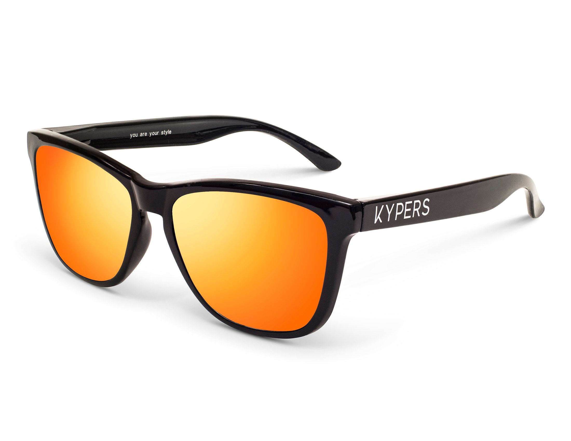 KYPERS-CAIPIRINHA/S CAI068 GLOSSY BLACK AND ORANGE MIRROR 54*17, Negro, hi-res image number 0