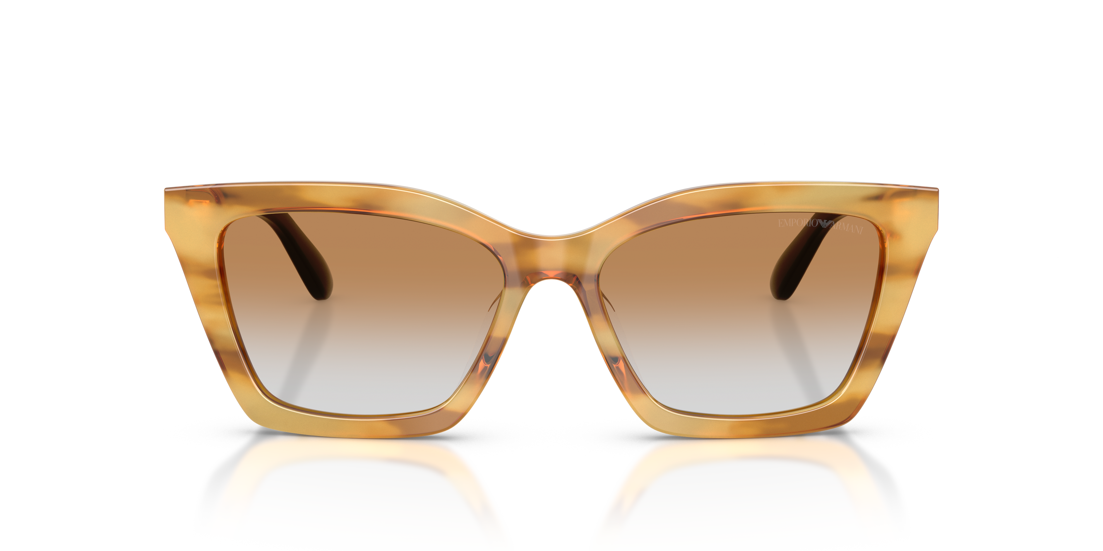 EMPORIO-4250U/S 62692Q SHINY STRIPED HONEY(CLEAR GRADIENT OCHRE 54*16, , hi-res image number 1