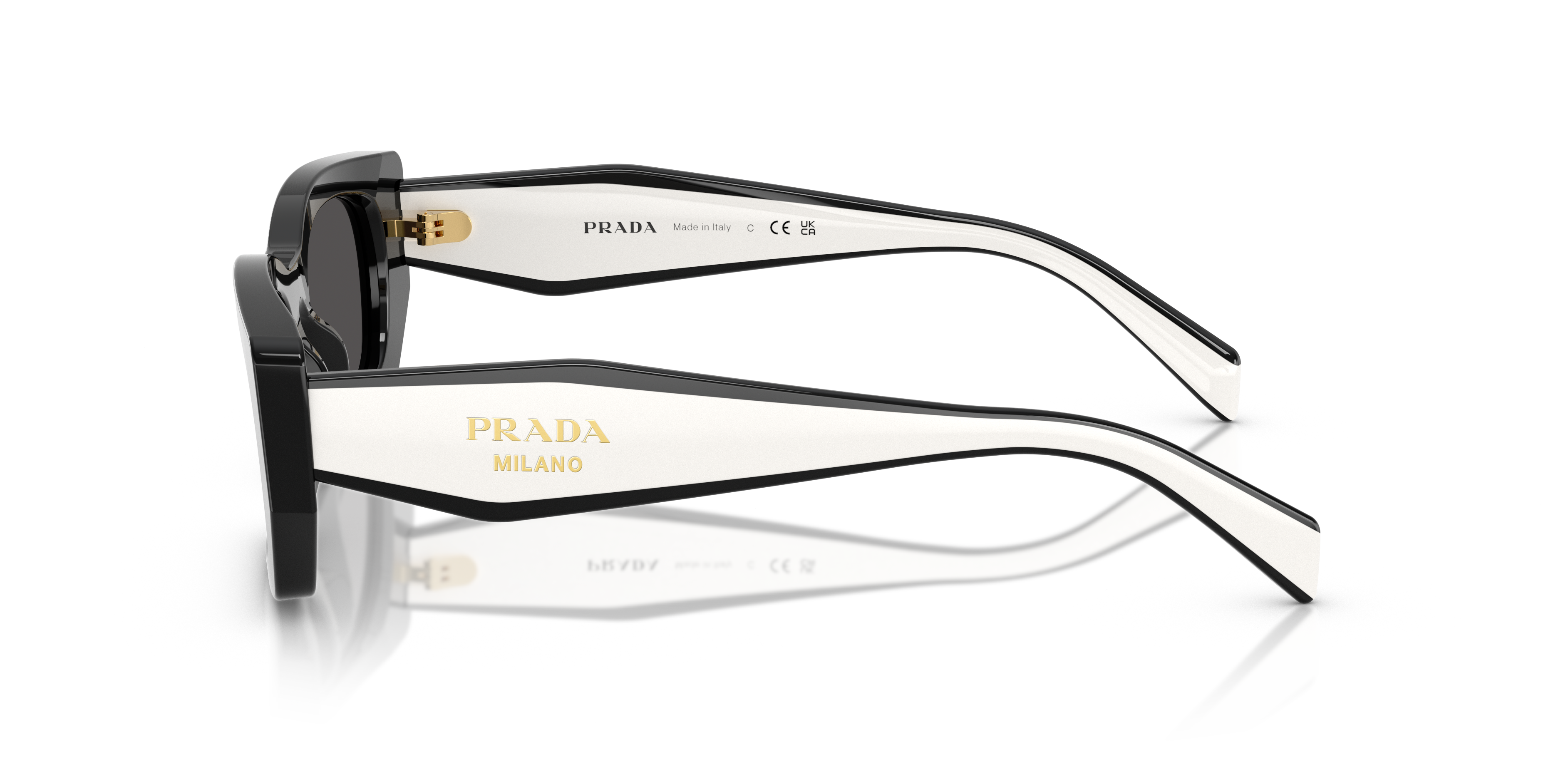 PRADA- B05S/S 09Q08Z BLACK(DARK GREY 53*19, Negro, hi-res image number 2