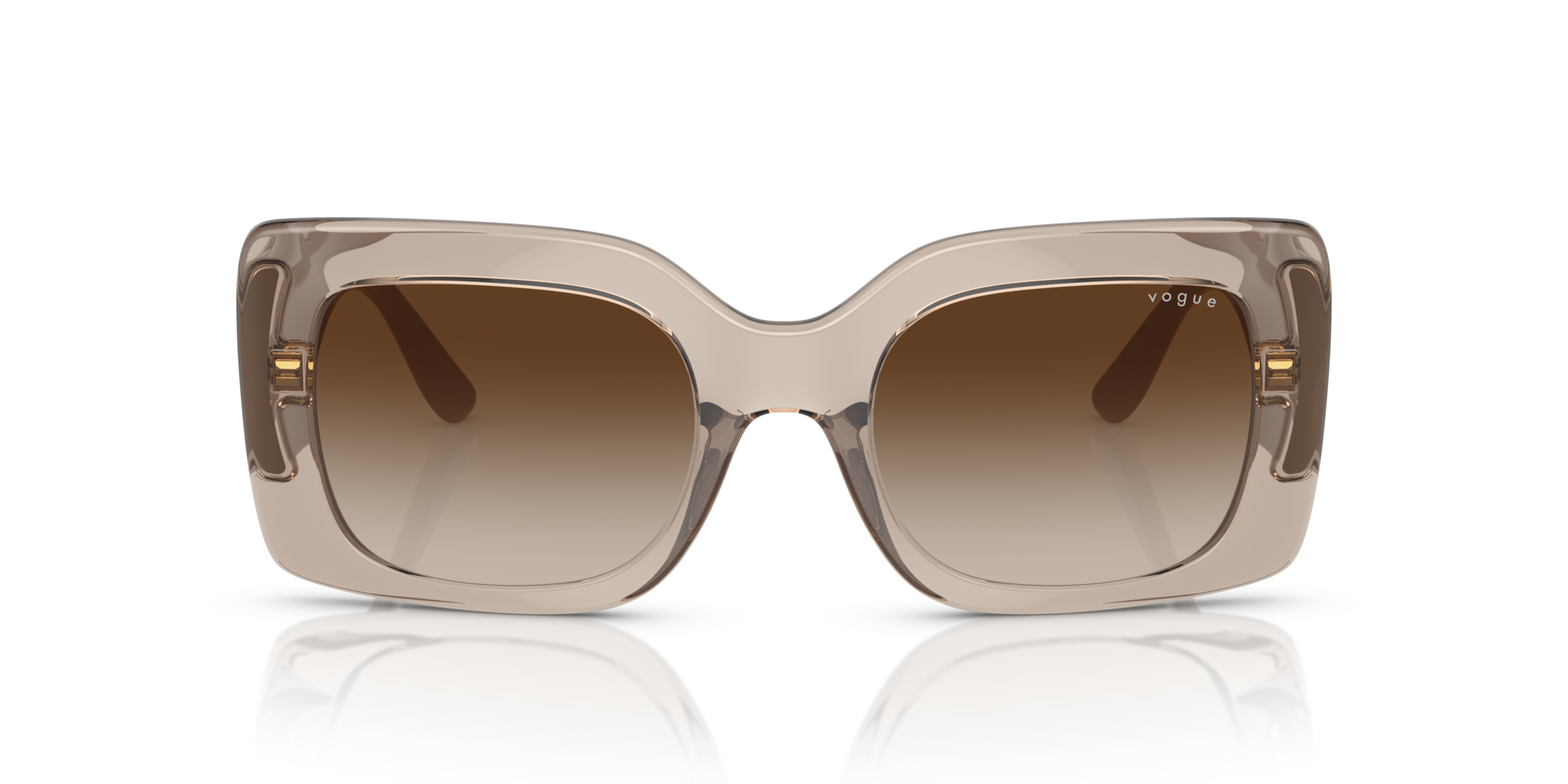VOGUE-5481/S 299013 TRANSPARENT CARAMEL(GRADIENT BROWN 52*21, Caramelo transparente, hi-res image number 1