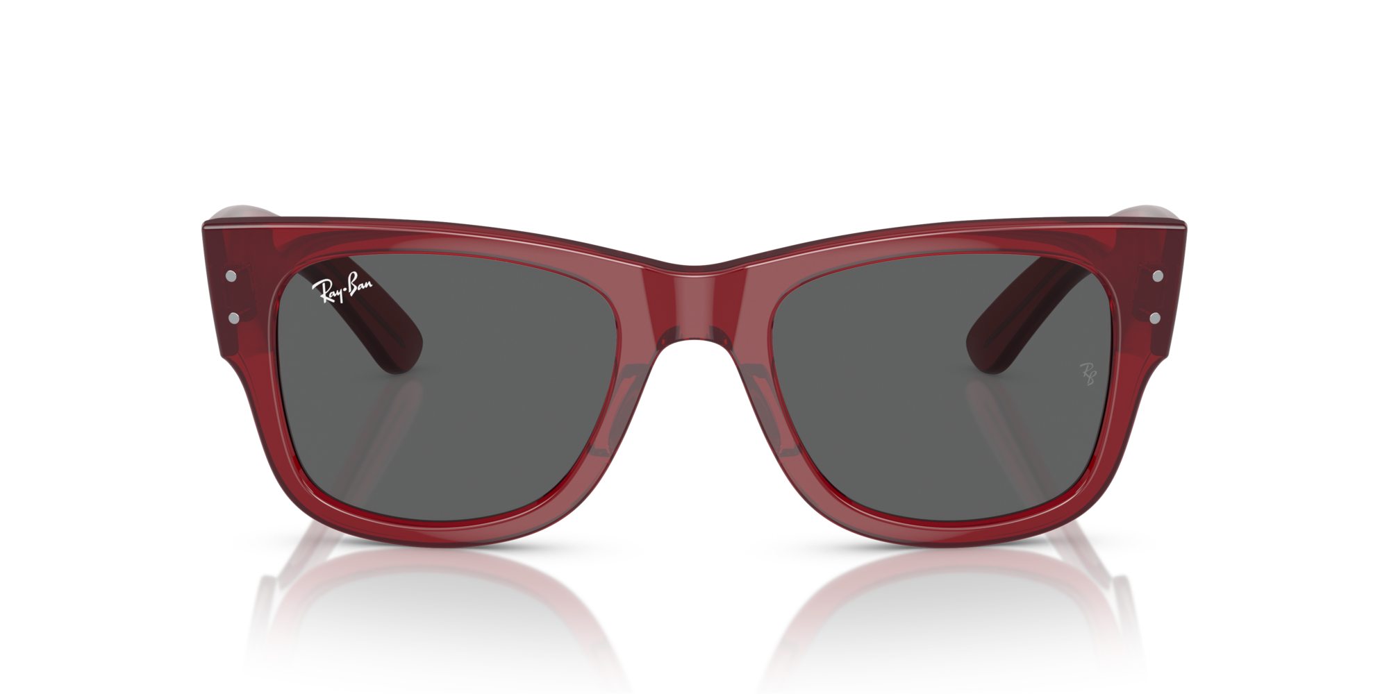 RB-0840S 6679B1 TRANSPARENT RED(DARK GREY) 51*21, Rojo transparente, hi-res image number 1