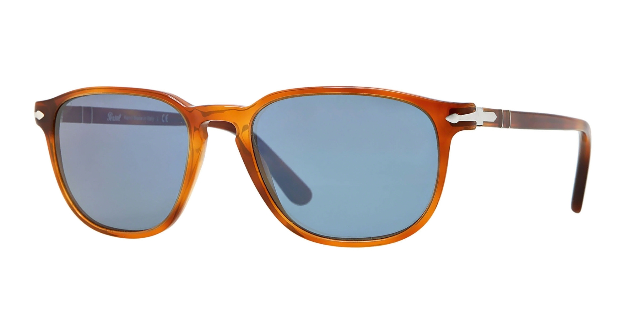 PERSOL-3019/S 96/56 HABANA CLARO/AZUL 52*18, Marrón, hi-res image number 0