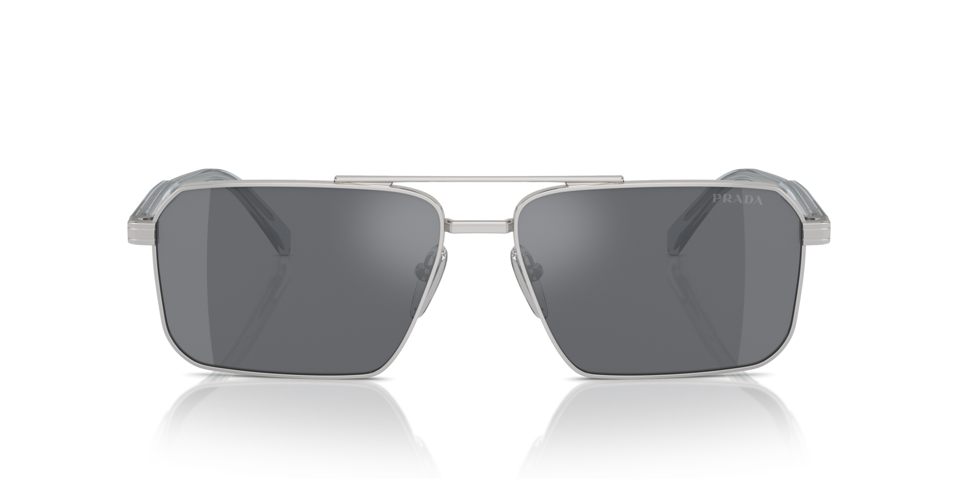 PRADA-A57S/S 1BC175 SILVER/DARK GREY FLASH SILVER 61*15, Plata, hi-res image number 1
