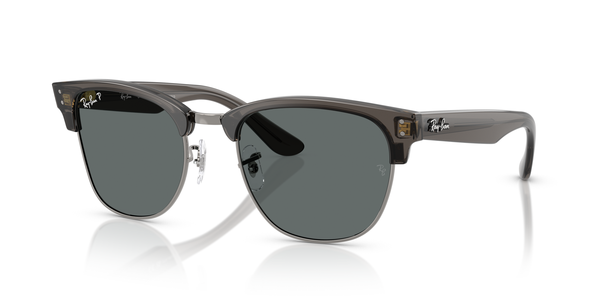 RB-R0504S 670781 TRASP. DARK GREY ON GUNMETAL(POLAR DARK GREY 51*21, Gris transparente | Gris, hi-res image number 0