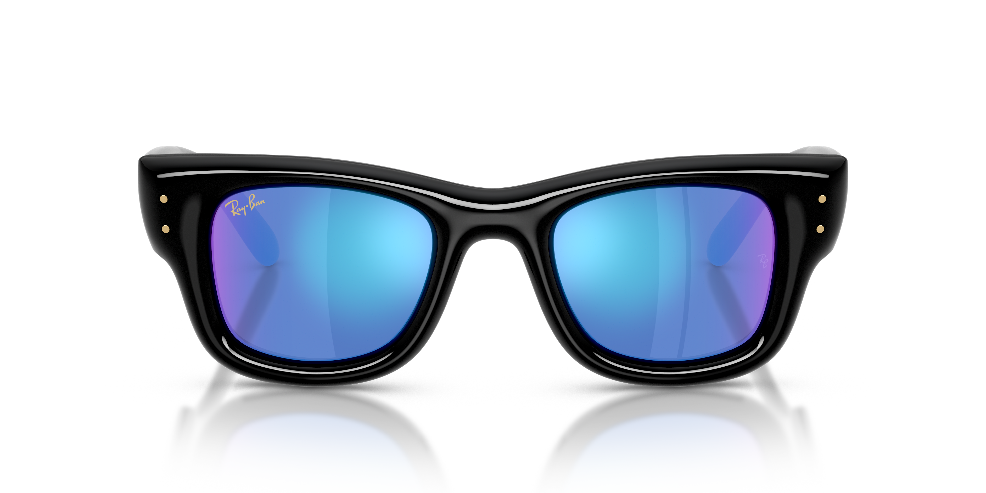 RB-4940 601/55 BLACK(LIGHT GREEN MIRROR BLUE 50*23, Negro, hi-res image number 1