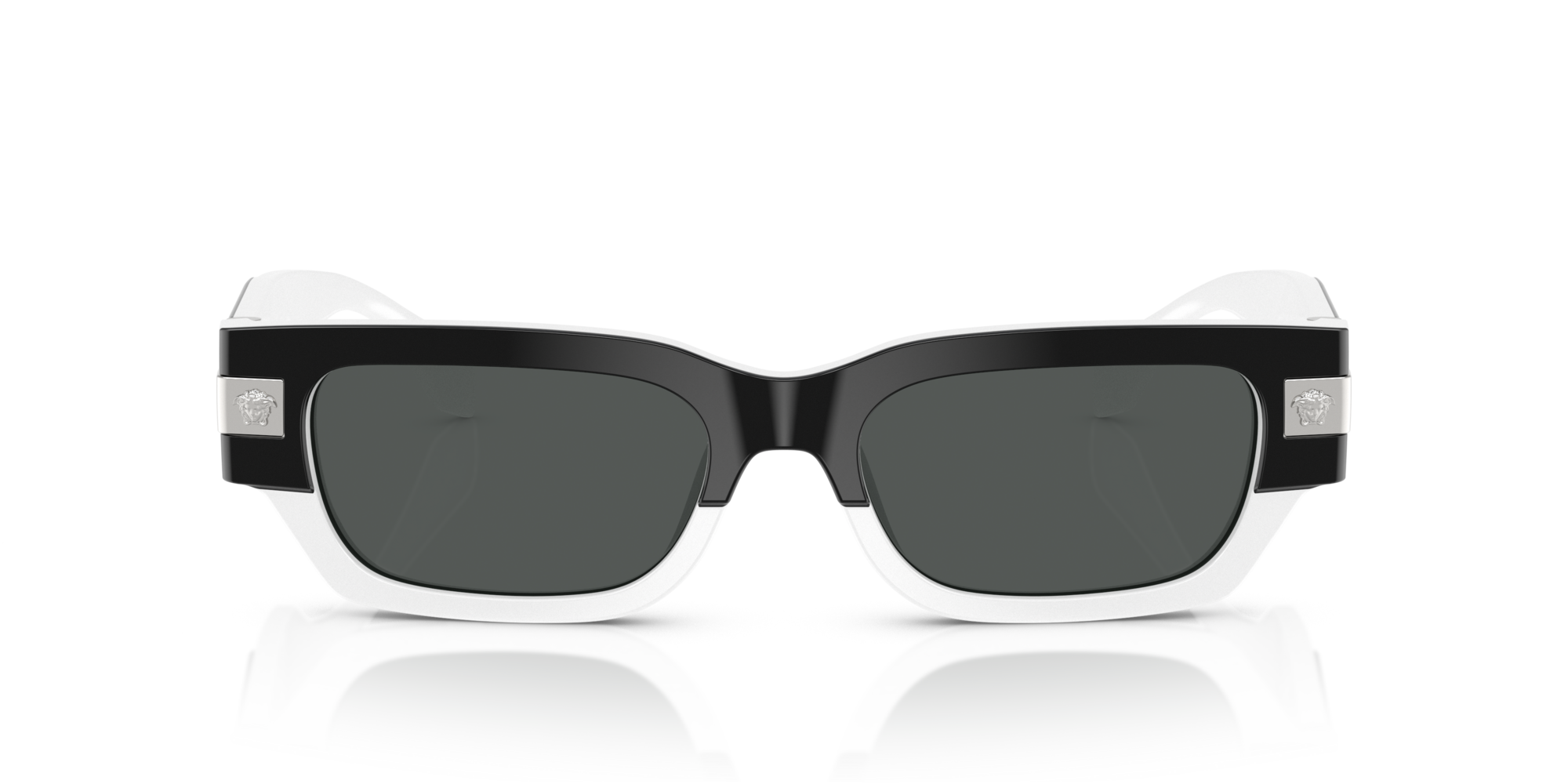 VERSACE-4465/S 545987 TOP BLACK/WHITE(DARK GREY 53*18, , hi-res image number 1