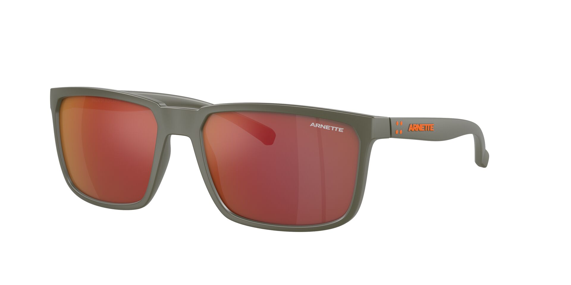 ARNETTE-4251 28546R MATTE MILITARY(GREY MIRROR ORANGE/YELLOW 58*17, Verde mate, hi-res image number 0