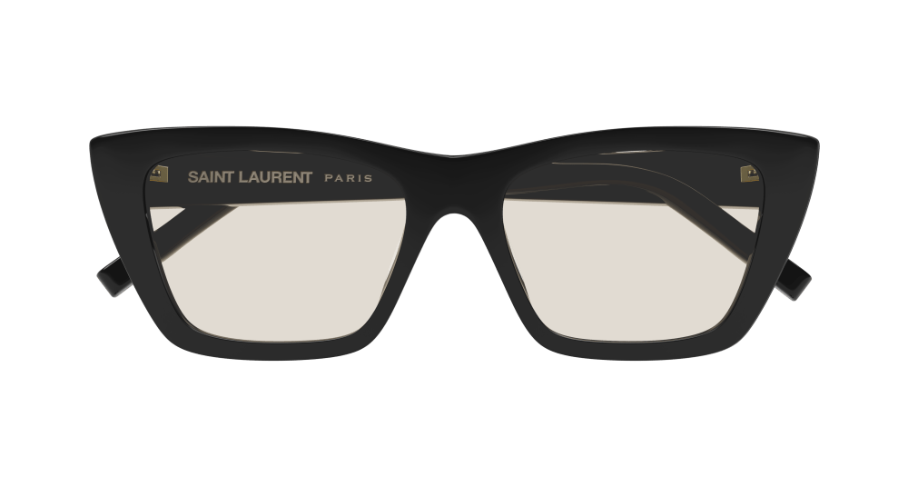 SAINT-LAURENT-SL276/S 038 BLACK-BLACK-YELLOW 53*16, Negro, hi-res image number 1