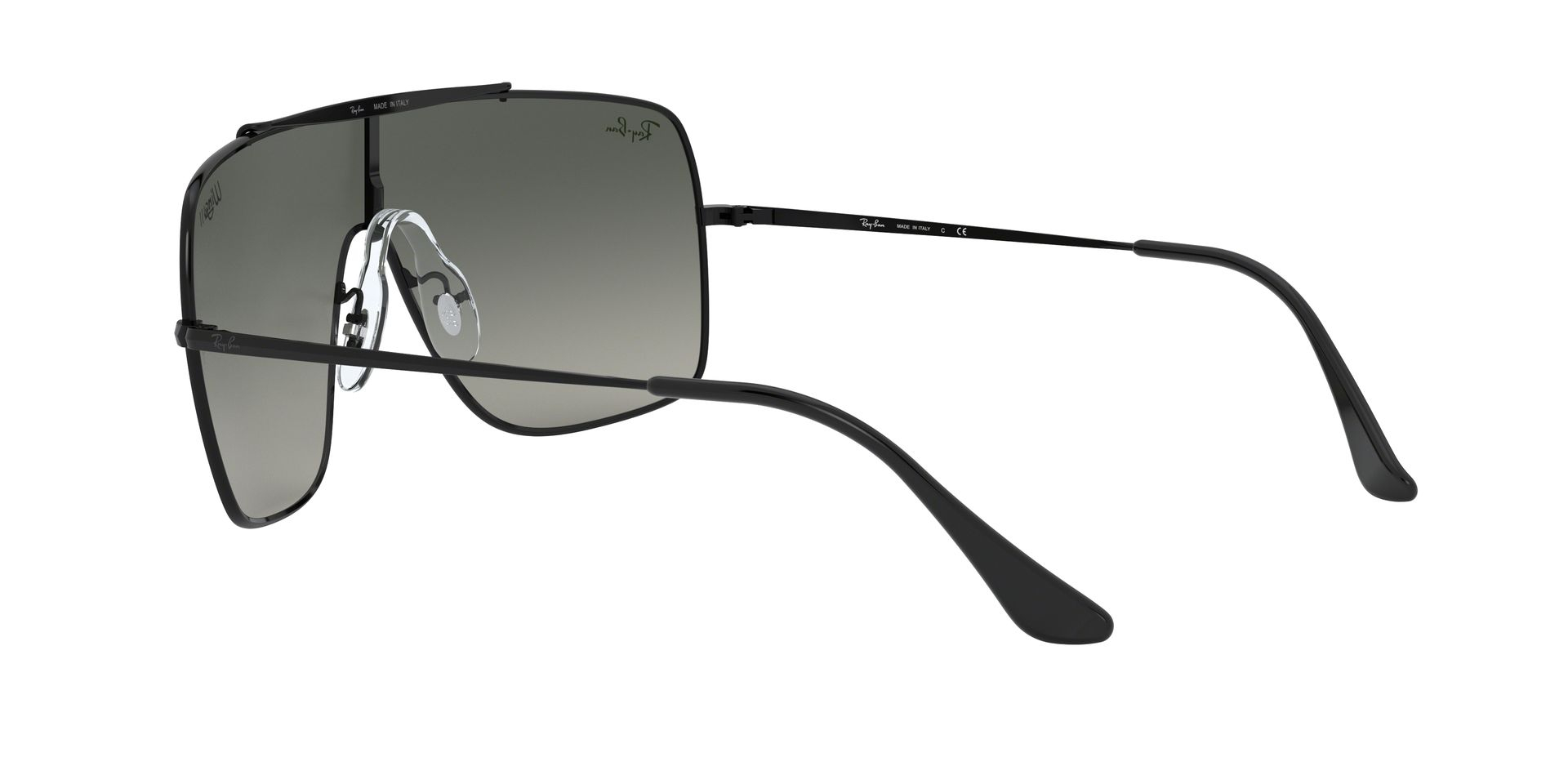 RB-3697 002/11 BLACK (GREY GRADIENT DARK GREY) 35*13, Negro, hi-res image number 3