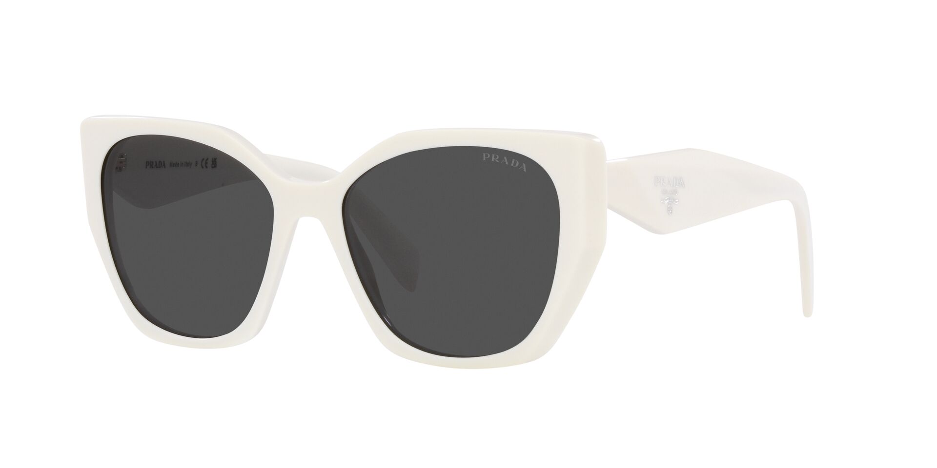 PRADA-19ZS/S 1425S0 TALC(DARK GREY 55*17, Blanco, hi-res image number 0