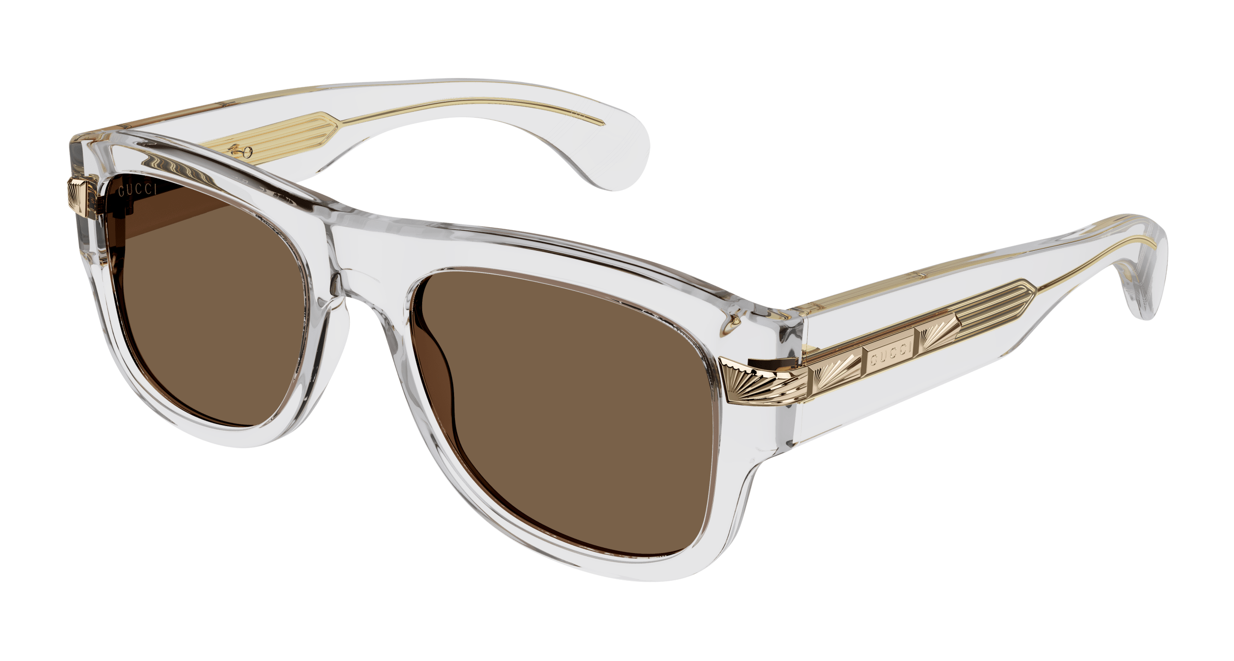 GUCCI-GG1517S/S 004 CRYSTAL (BROWN) 54*19, Transparente, hi-res image number 0