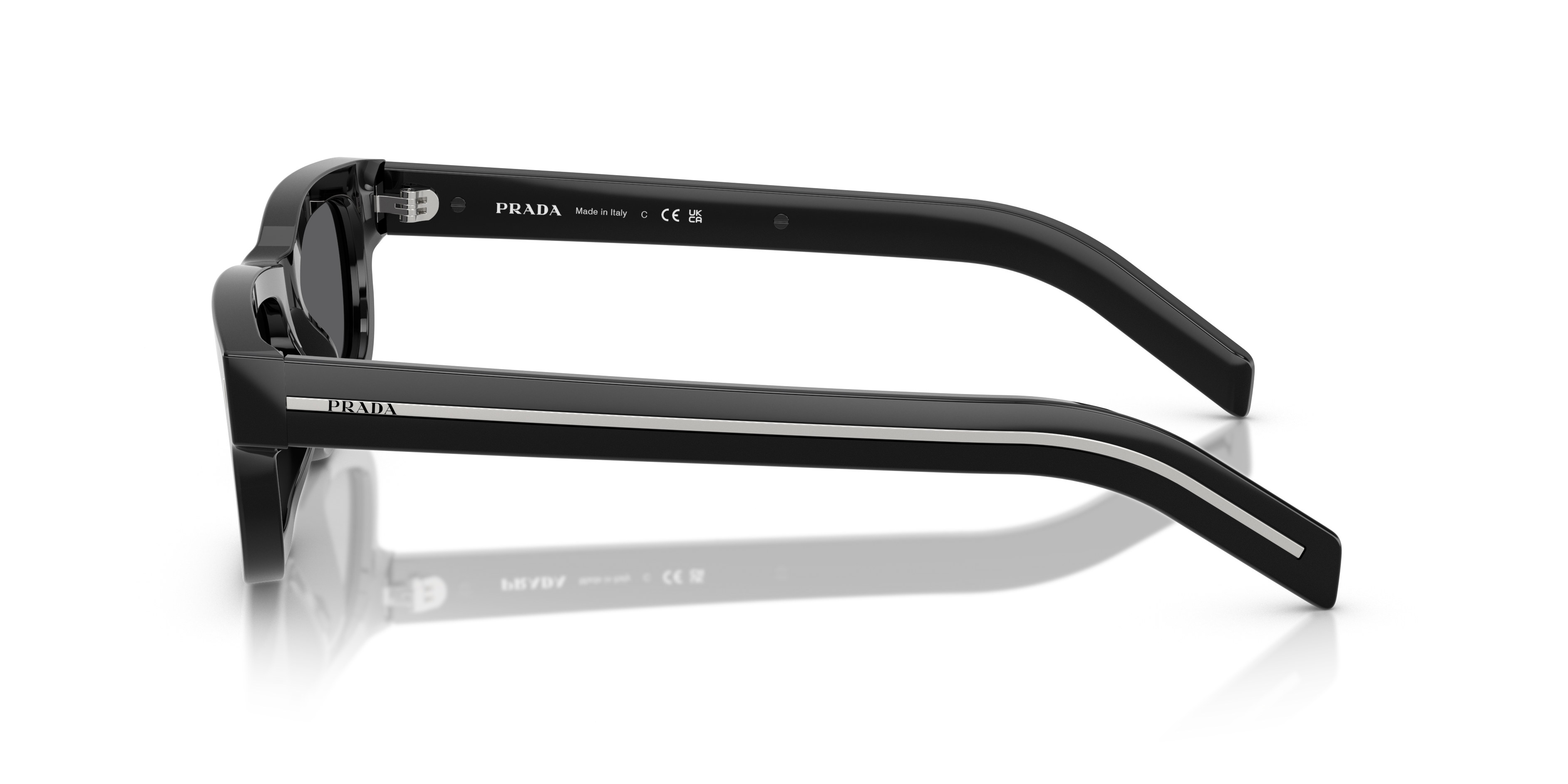 PRADA- B11S/S 16K731 BLACK(DARK GREY 57*17, Negro, hi-res image number 2