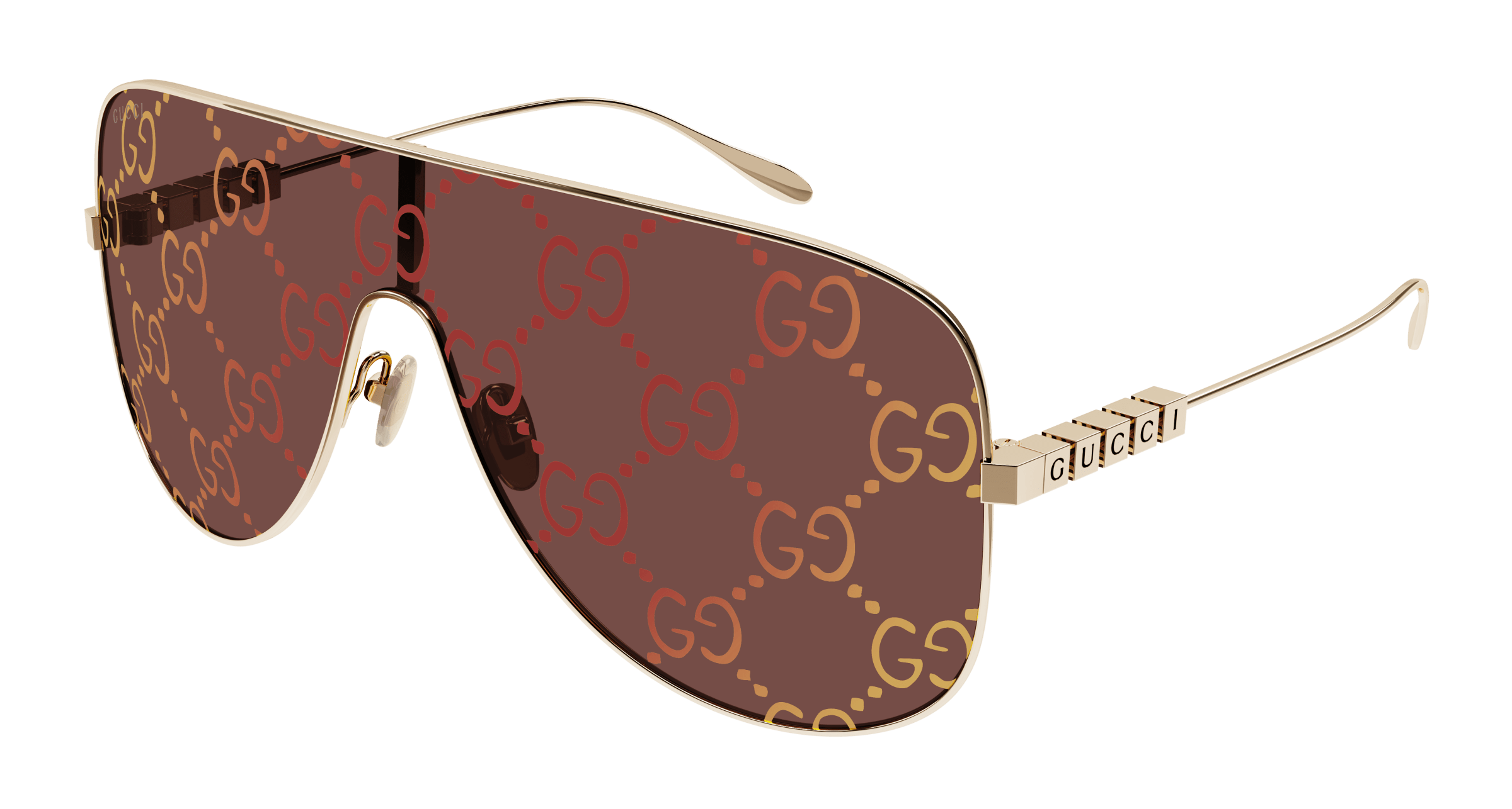 GUCCI-1436S/S 003 GOLD(RED LOGO GUCCI 99*1, , hi-res image number 0