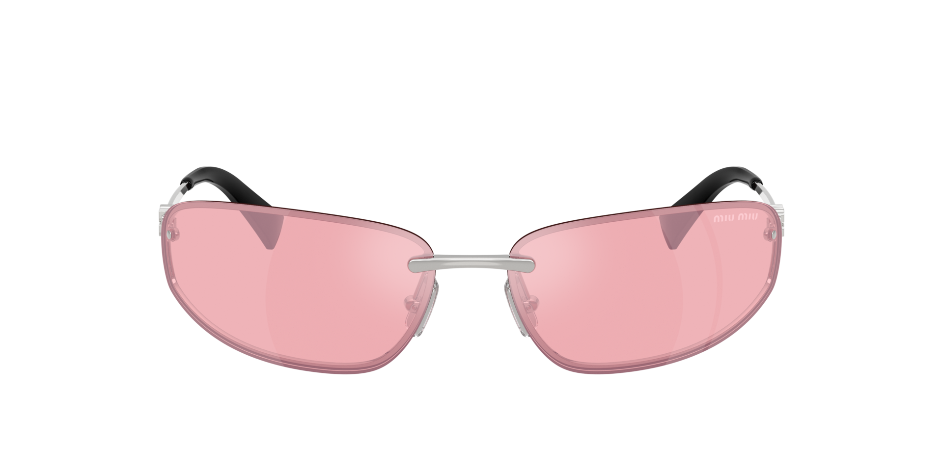 MIUMIU-A50S/S 1BC70J SILVER (PINK MIRROR 69*15, Plata, hi-res image number 1
