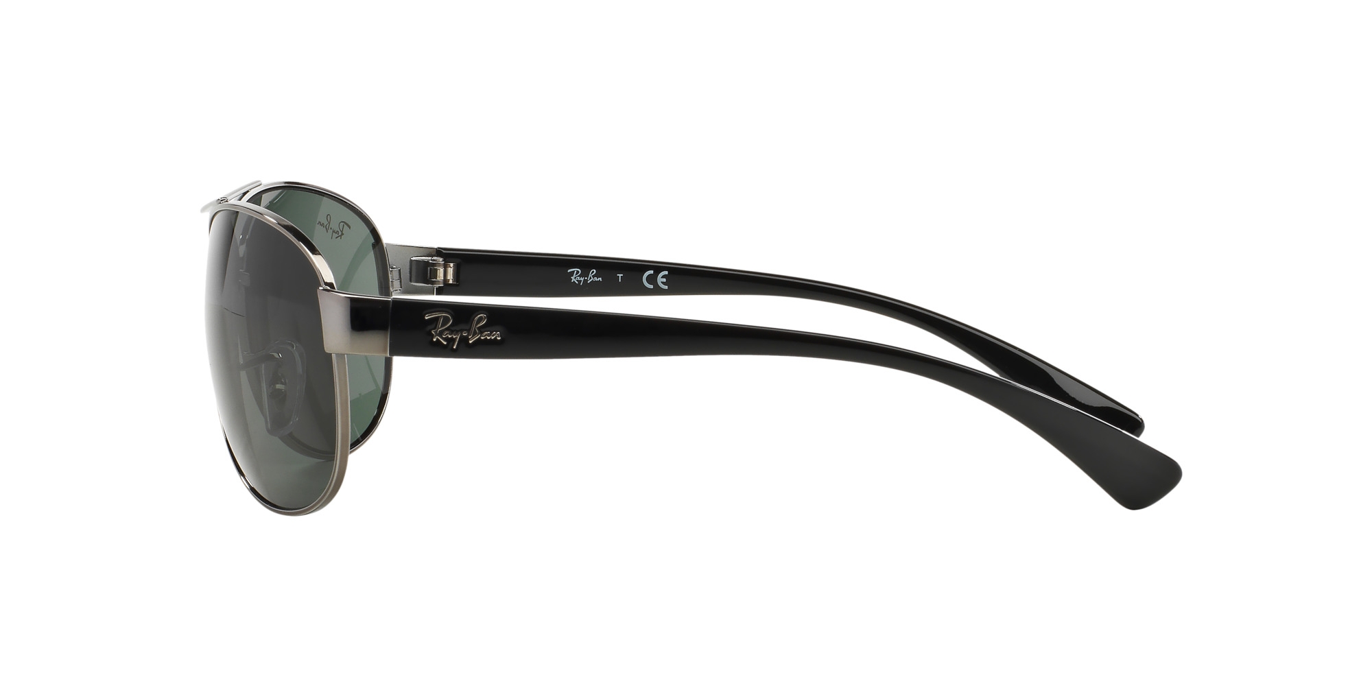 RB-3386 004/71*3N GUN MTL/NEGRO (VERDE) 63*13, Negro, hi-res image number 2