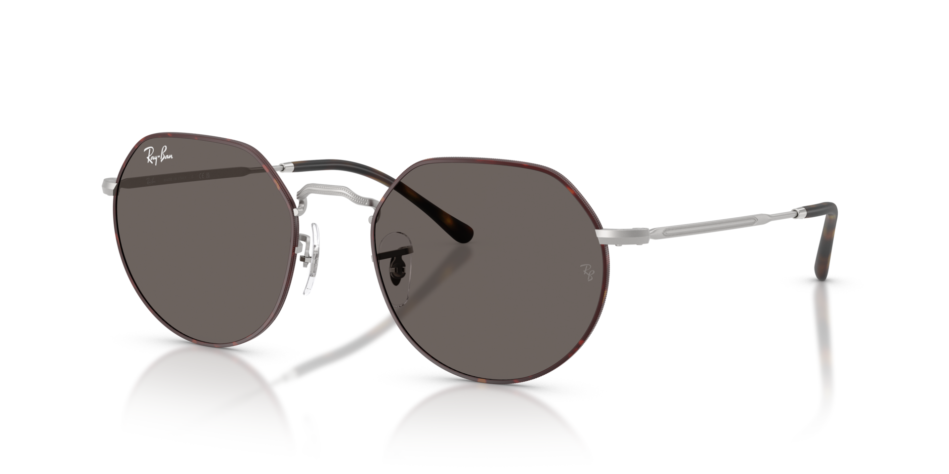 RB-3565 9277B1 MATTE HAVANA ON MATTE SILVER(DARK GREY 55*20 