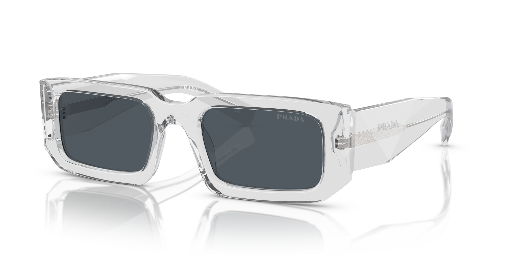 PRADA-06YS/S 12R-09T GRIS(GRIS) 53*21, Gris transparente, hi-res image number 0