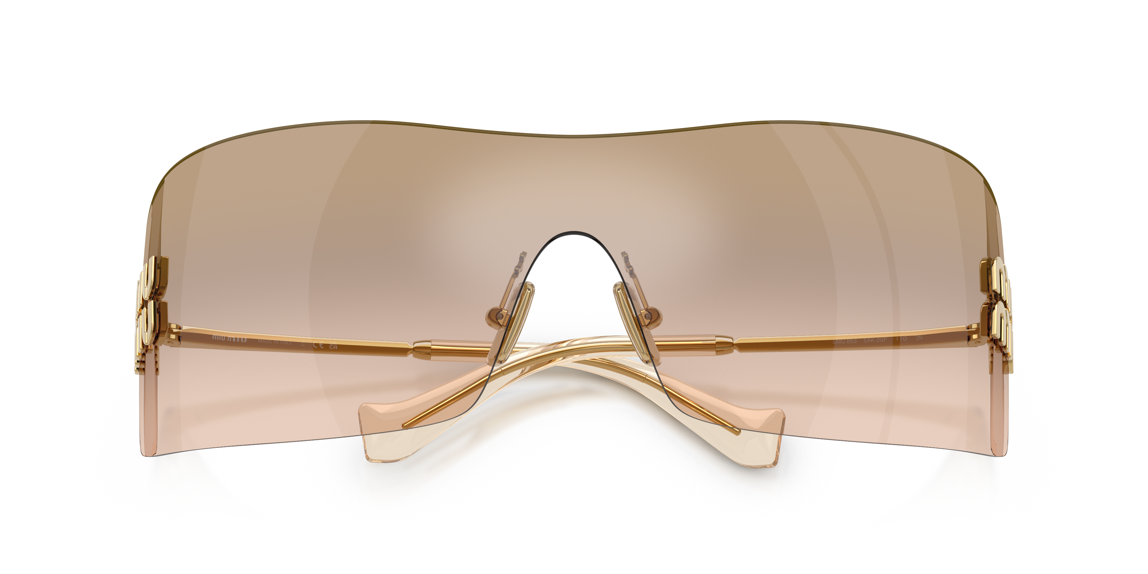 MIUMIU- B53S/S 5AK20P GOLD(LIGHT BROWN MIRROR BRONZE GRAD 44*0, , hi-res image number 4