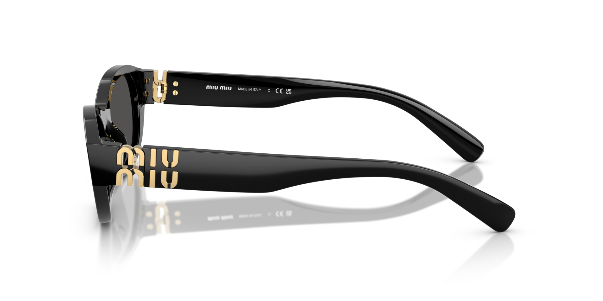 MIUMIU-A03S/S 16K08Z BLACK 53*19, Negro, hi-res image number 4